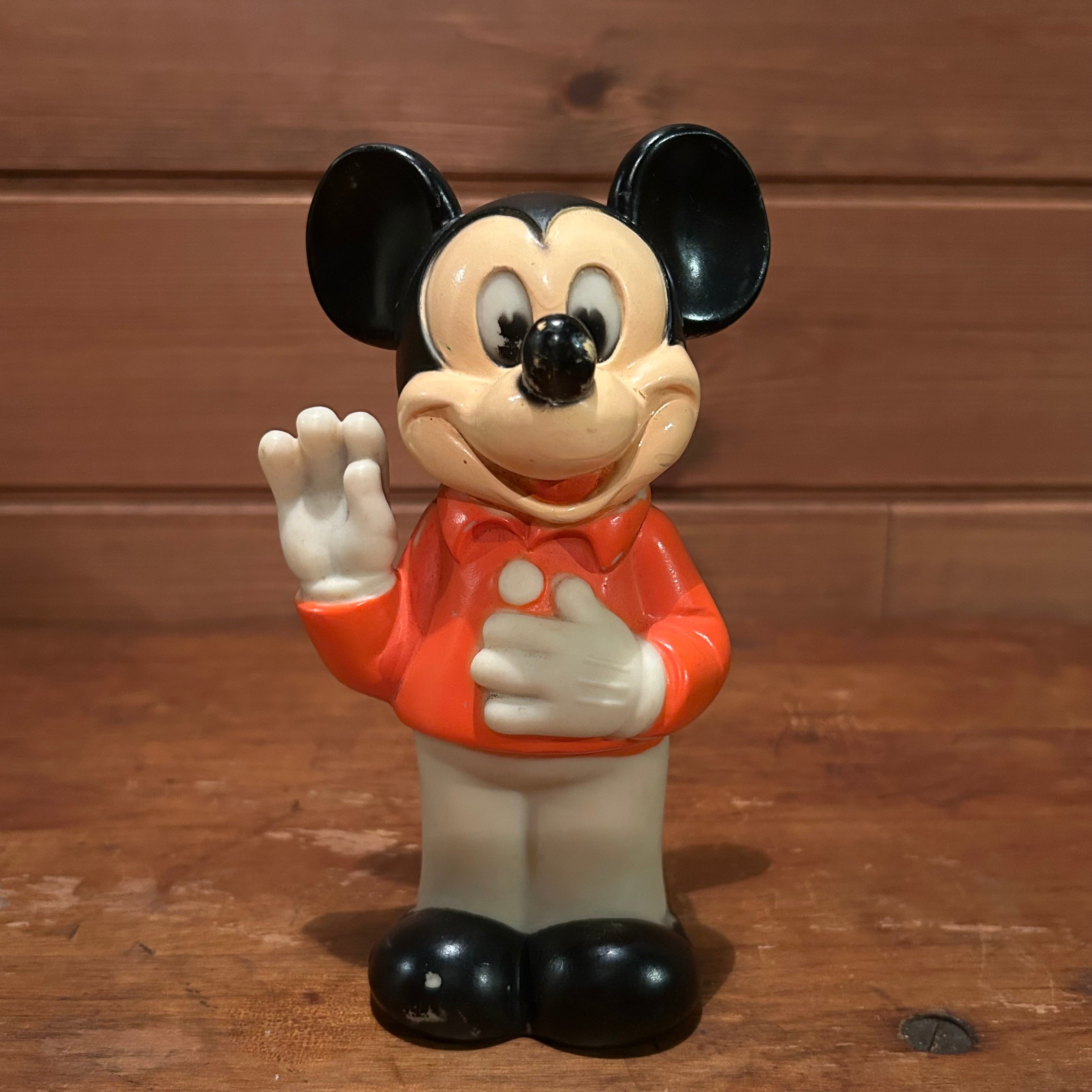 ミッキーマウス ソフビ ラバードール ヴィンテージ フィギュア