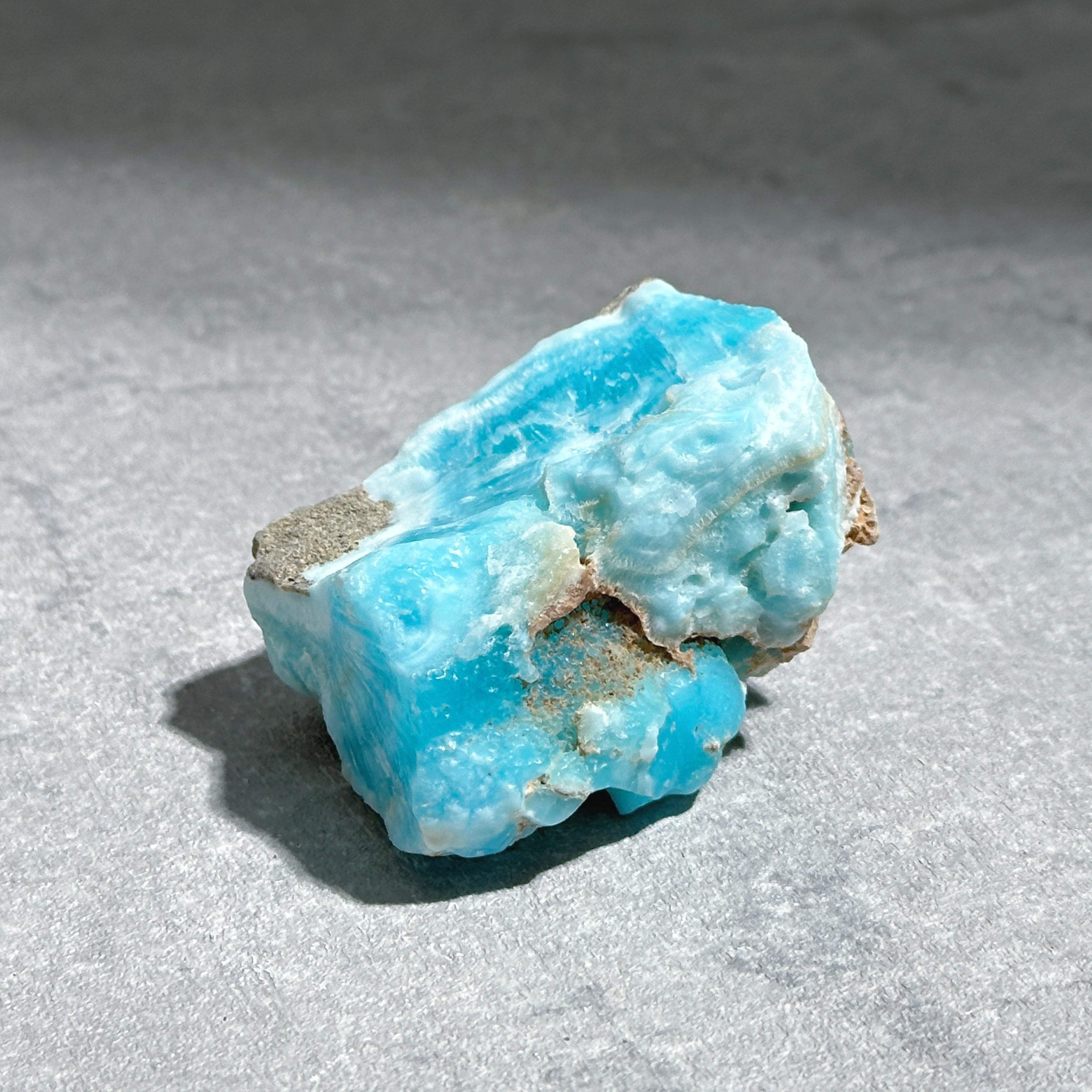 天然ブルーアラゴナイト標本 Natural Blue Aragonite 天然ブルー