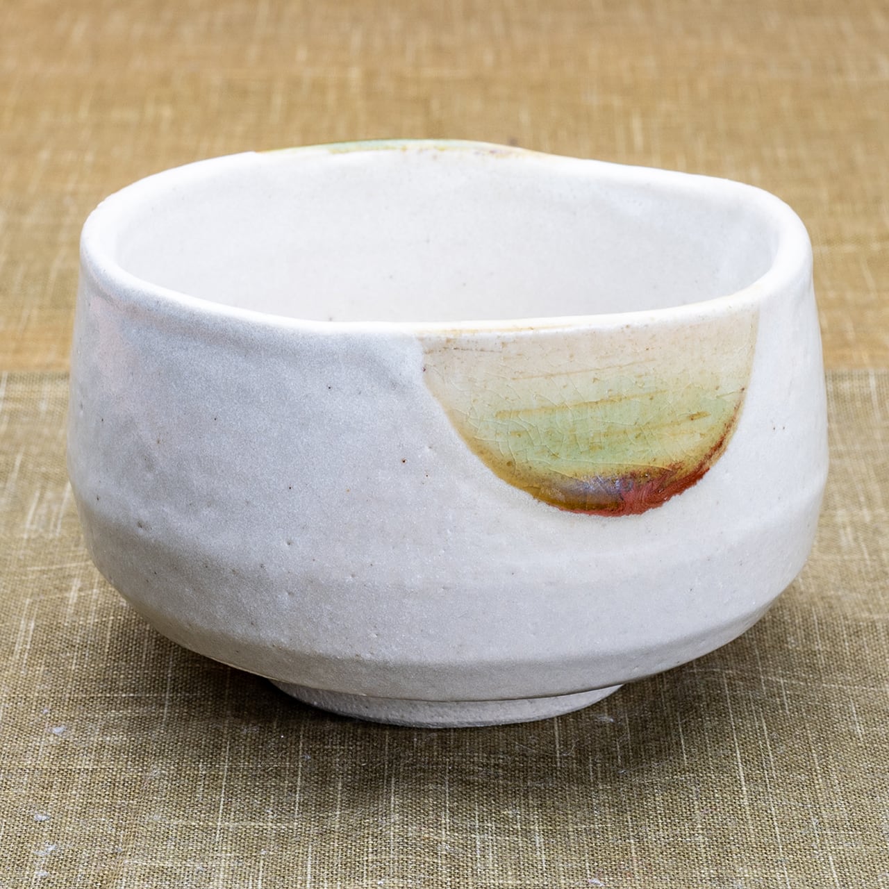 金峰窯 抹茶碗 亀甲織部志野 【商品番号：005】 | 瀬戸蔵セラミックプラザ