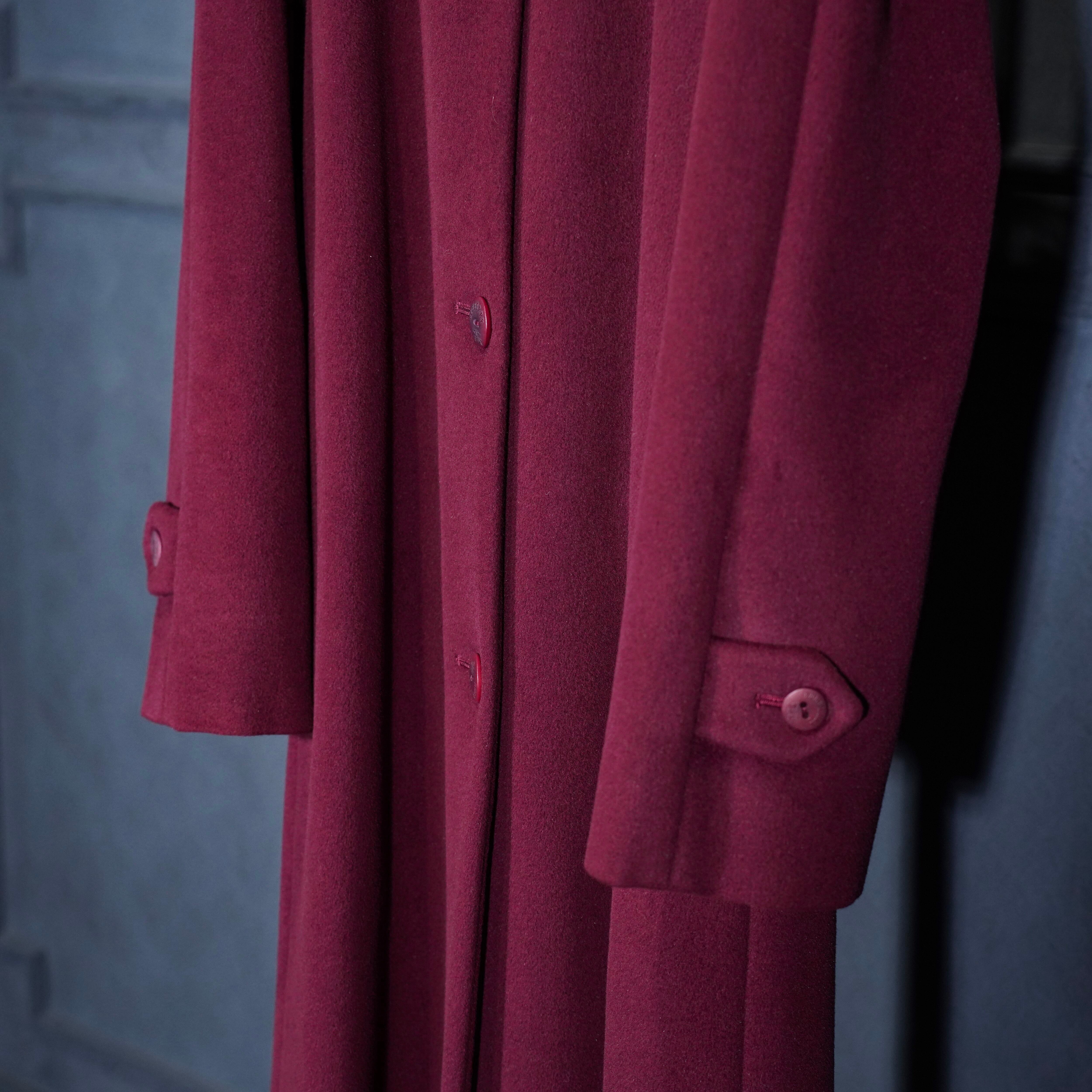 BURBERRY LONDON ANGORA BREND WOOL BALMACAAN COAT/バーバリー