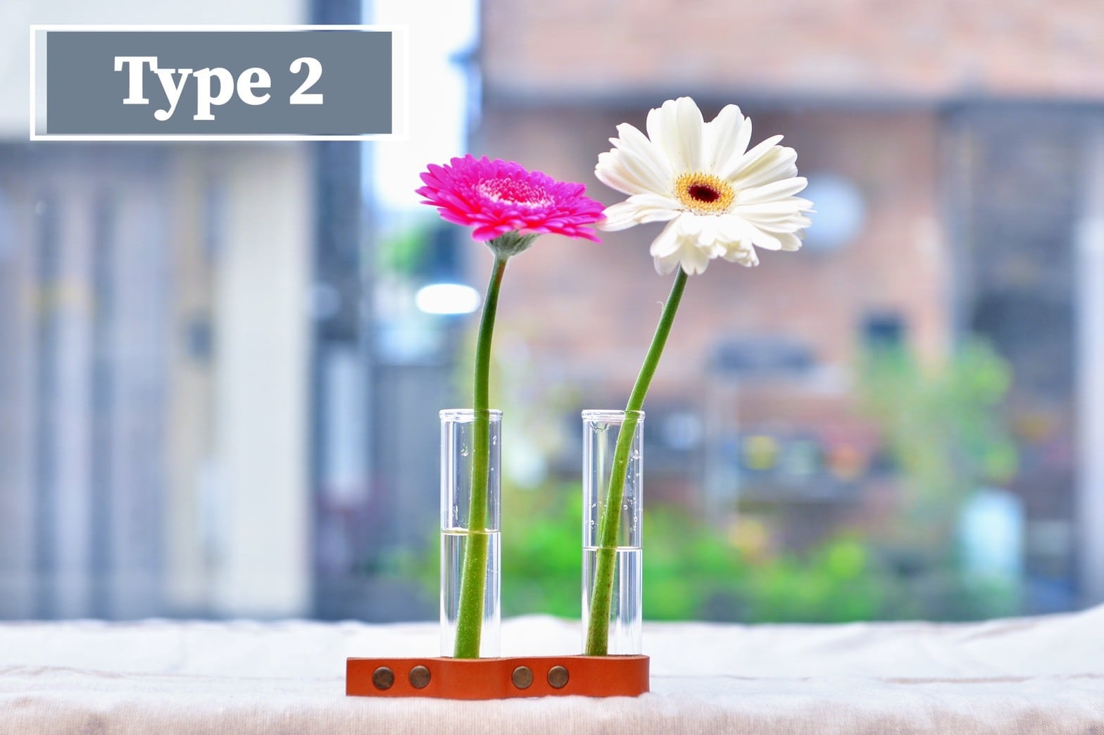 3個セット‼️】『Flower Link Beakers 』2輪挿し〜タイプ➁ | いわい