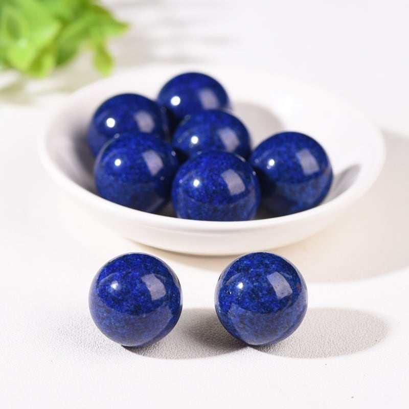 ラピスラズリ】天然石スフィア25mm丸玉◇アクリル台座付き◇ | 宮崎