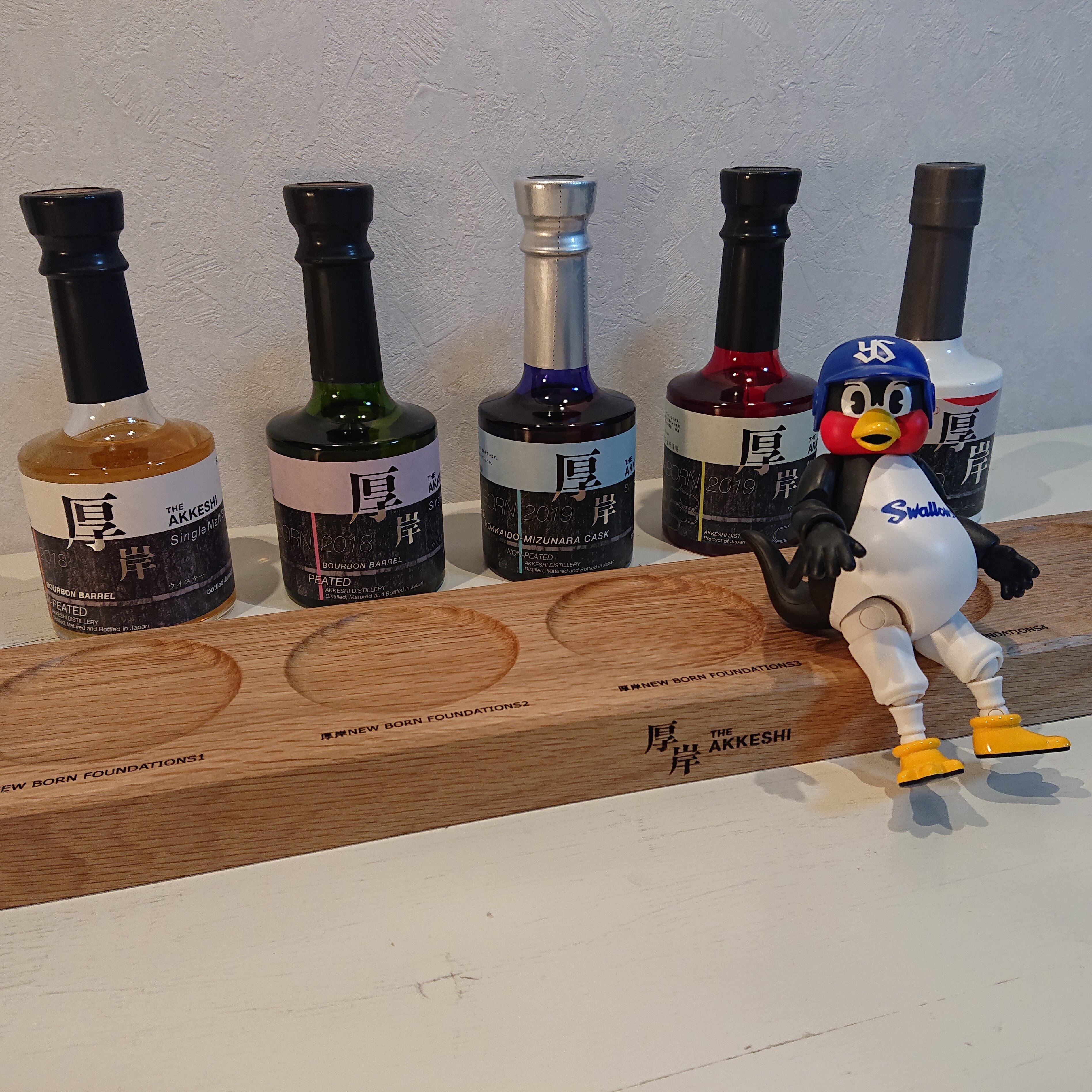 厚岸ウイスキー5本セットディスプレイ台座 | BEKAN CRAFT