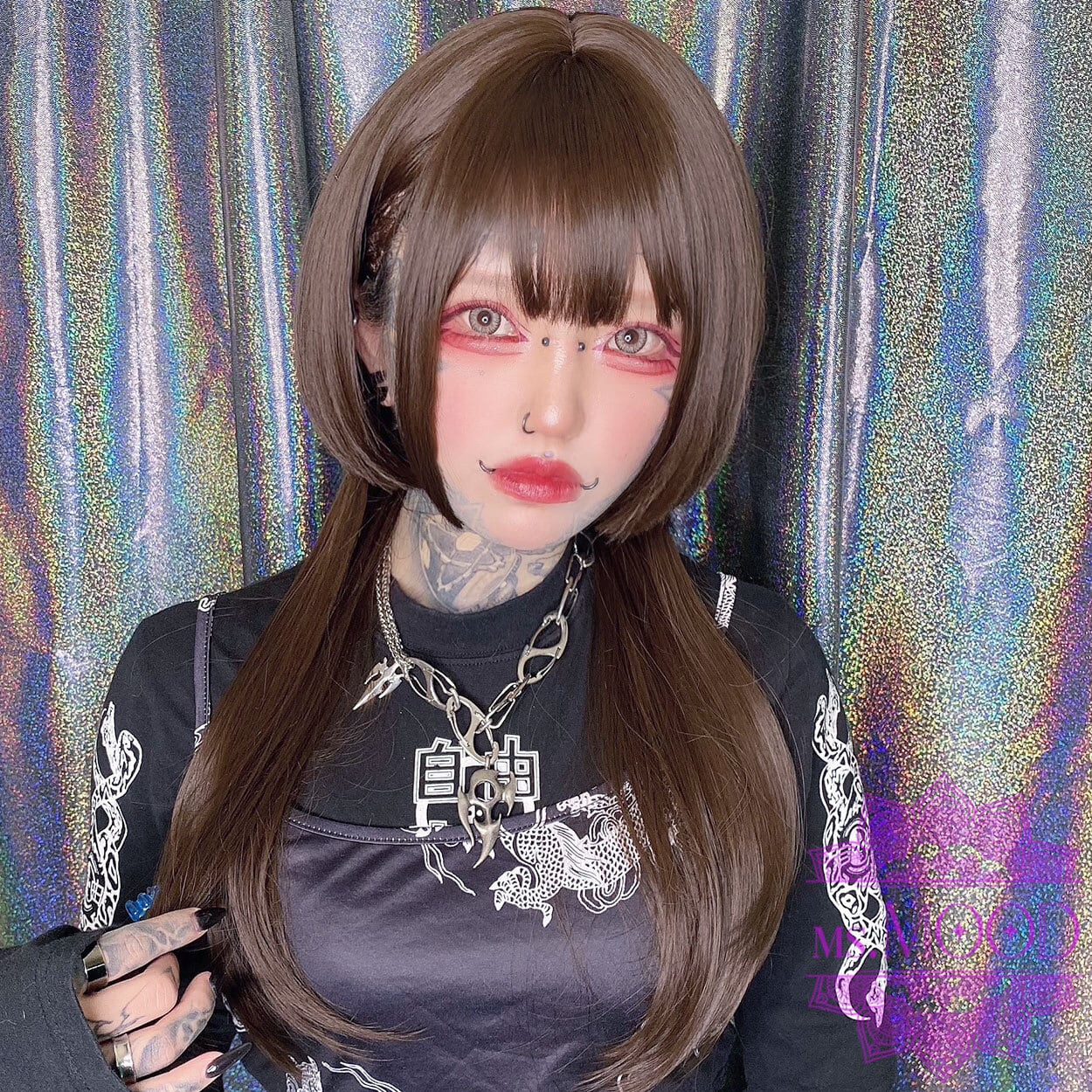 ブラウンカラー くらげマッシュウルフ ボブウィッグ | ウィッグ