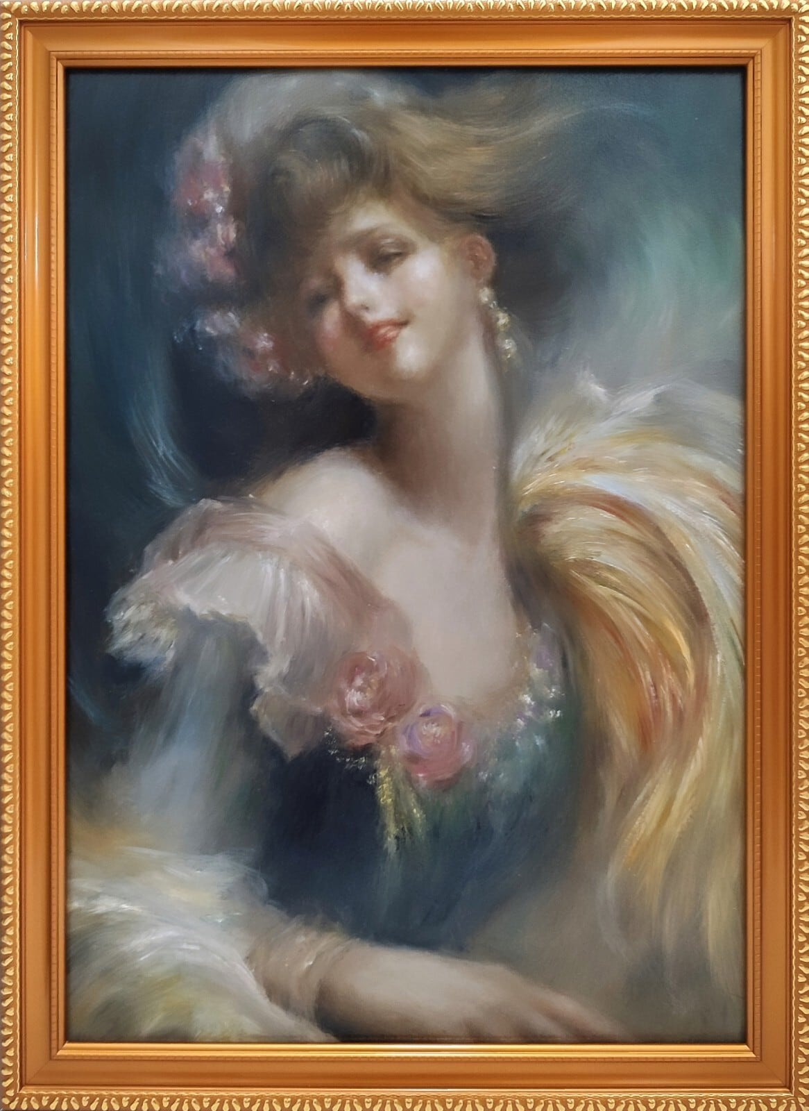 人物画 2点セット P8 油彩画 oil painting art