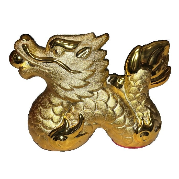希少 松庵 純金純銀鍍金 昇龍 縁起物 Yahoo!オークション - 【希少