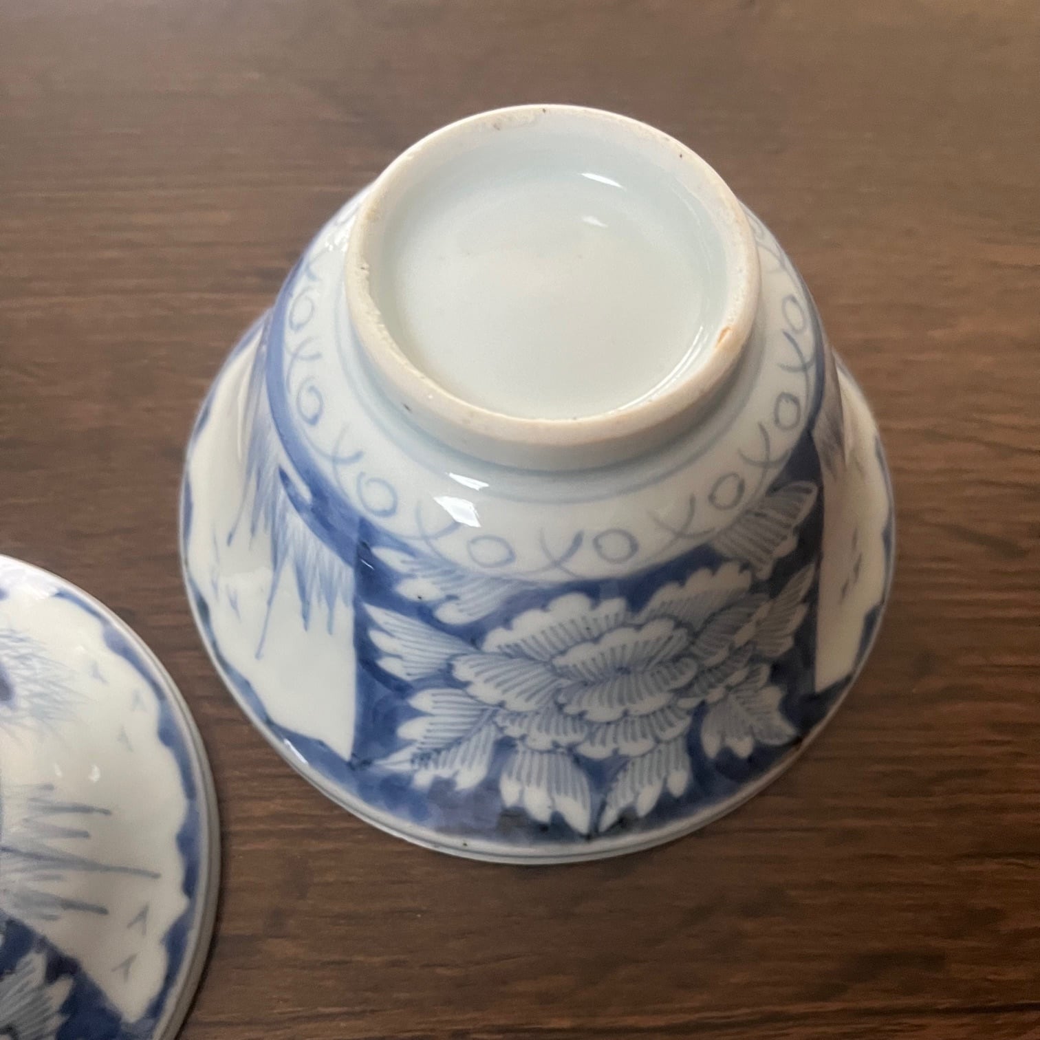 339 古伊万里色絵松竹梅図半筒茶碗 無疵美品 幕末 339 古