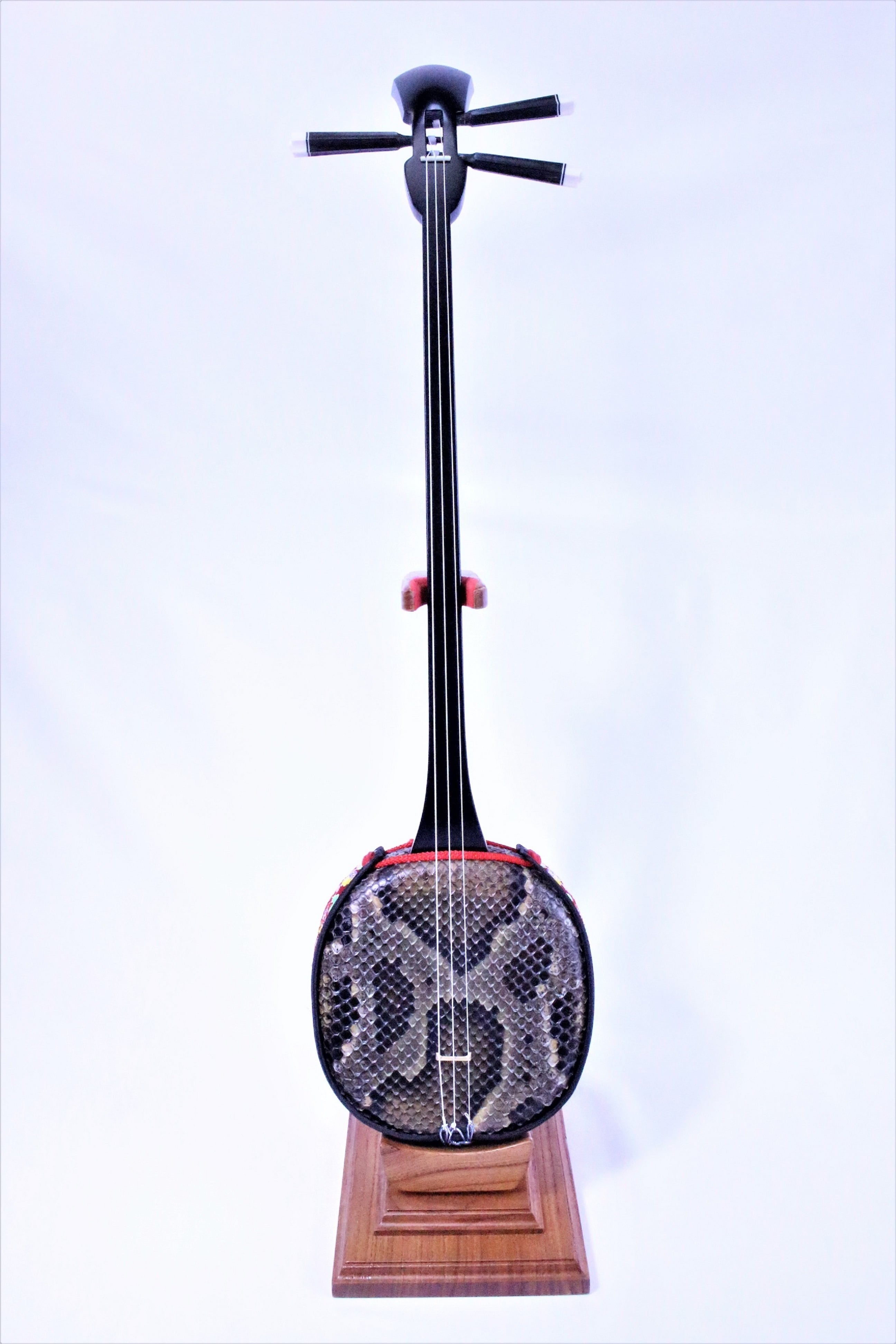 沖縄三味線 蛇皮一枚張り（両面本皮タイプ）13点セット 宮古木工芸