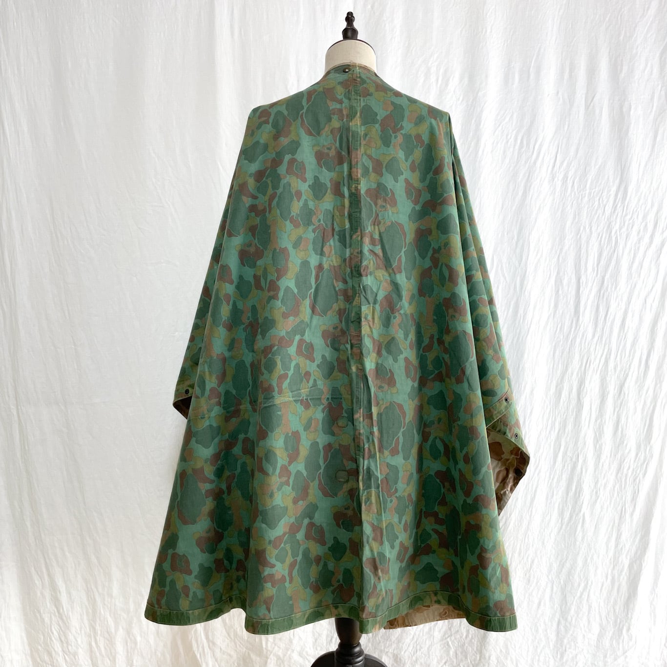 米海兵隊ダッグハンターリバーシブル迷彩ポンチョテント1948年WWII戦争