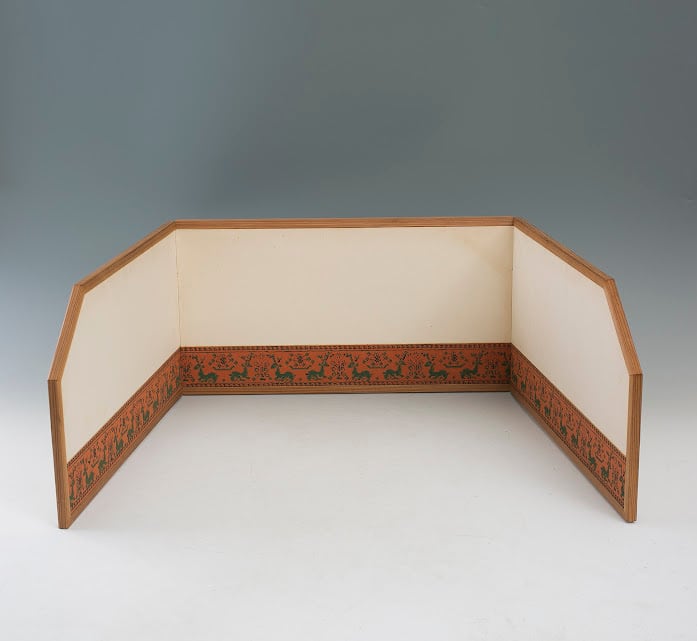 三扇屏風 屏風 びょうぶ 三面 三つ折り 枕屏風 風炉先屏風 間仕切り