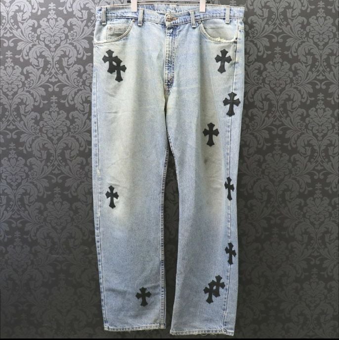 CHROME HEARTS クロムハーツ リーバイス 505 セメタリークロスパッチ