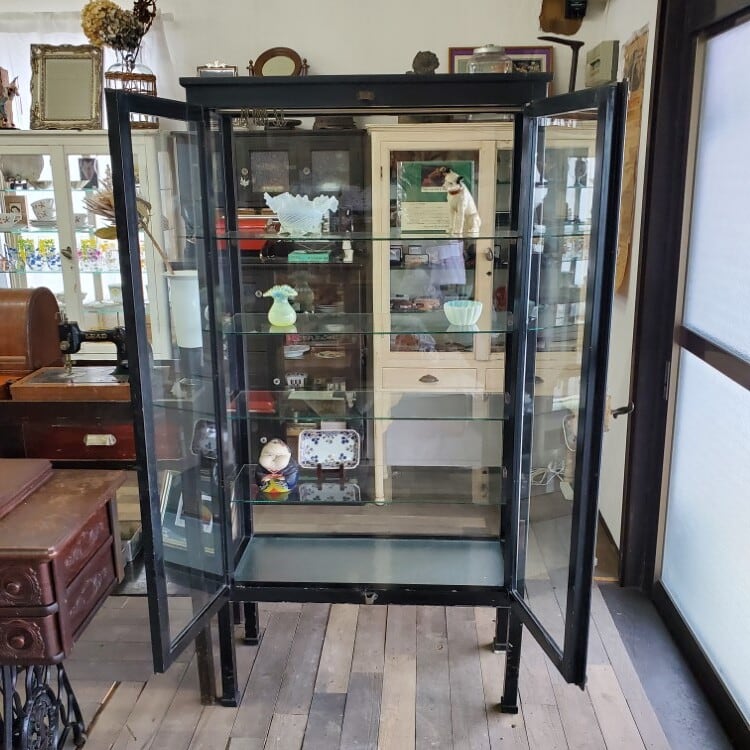 引き取り希望）アンティーク 医療棚 キャビネット ケビント 楽天市場