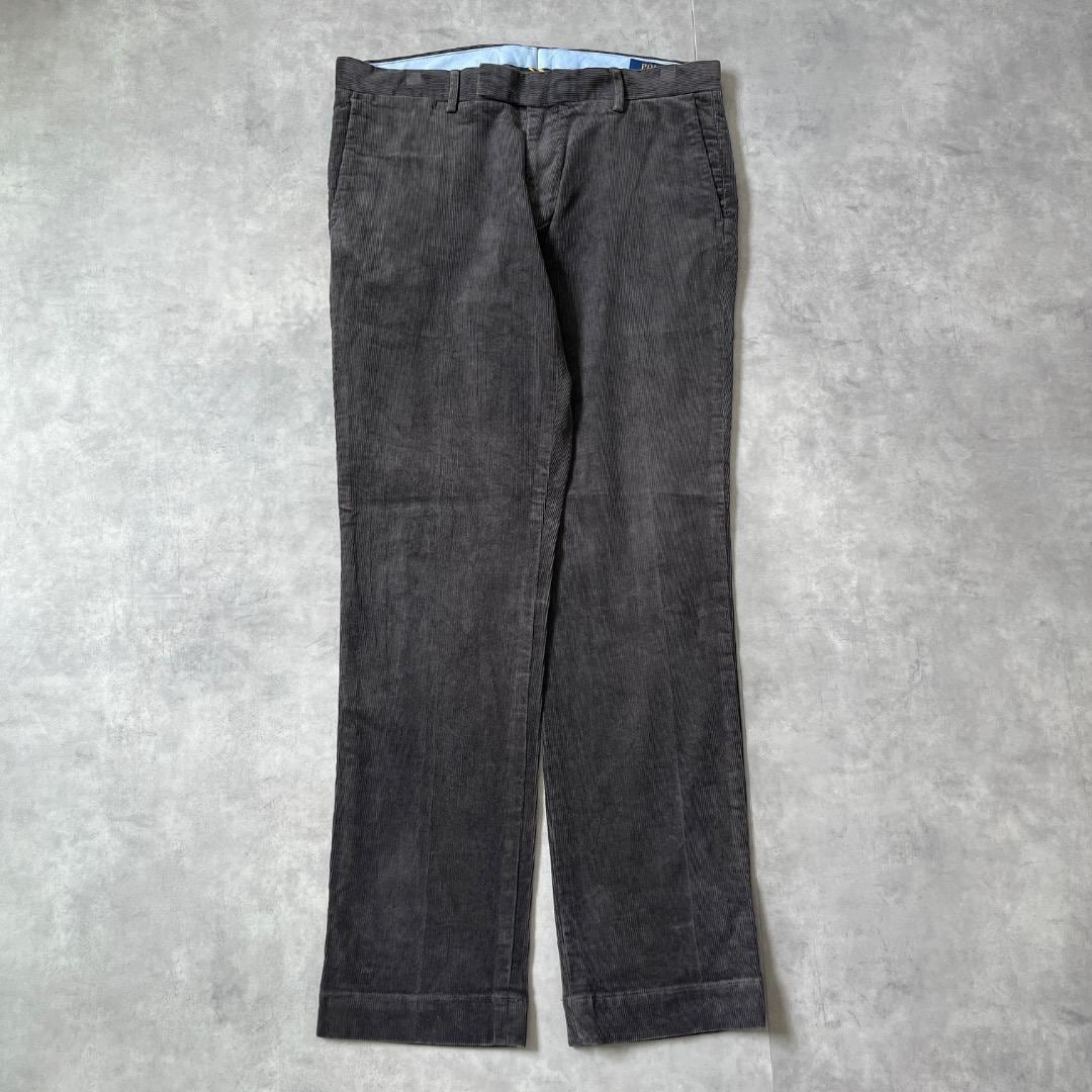 ポロバイ ラルフローレン W36 コーデュロイ ポロチノ 古着 黒 17060