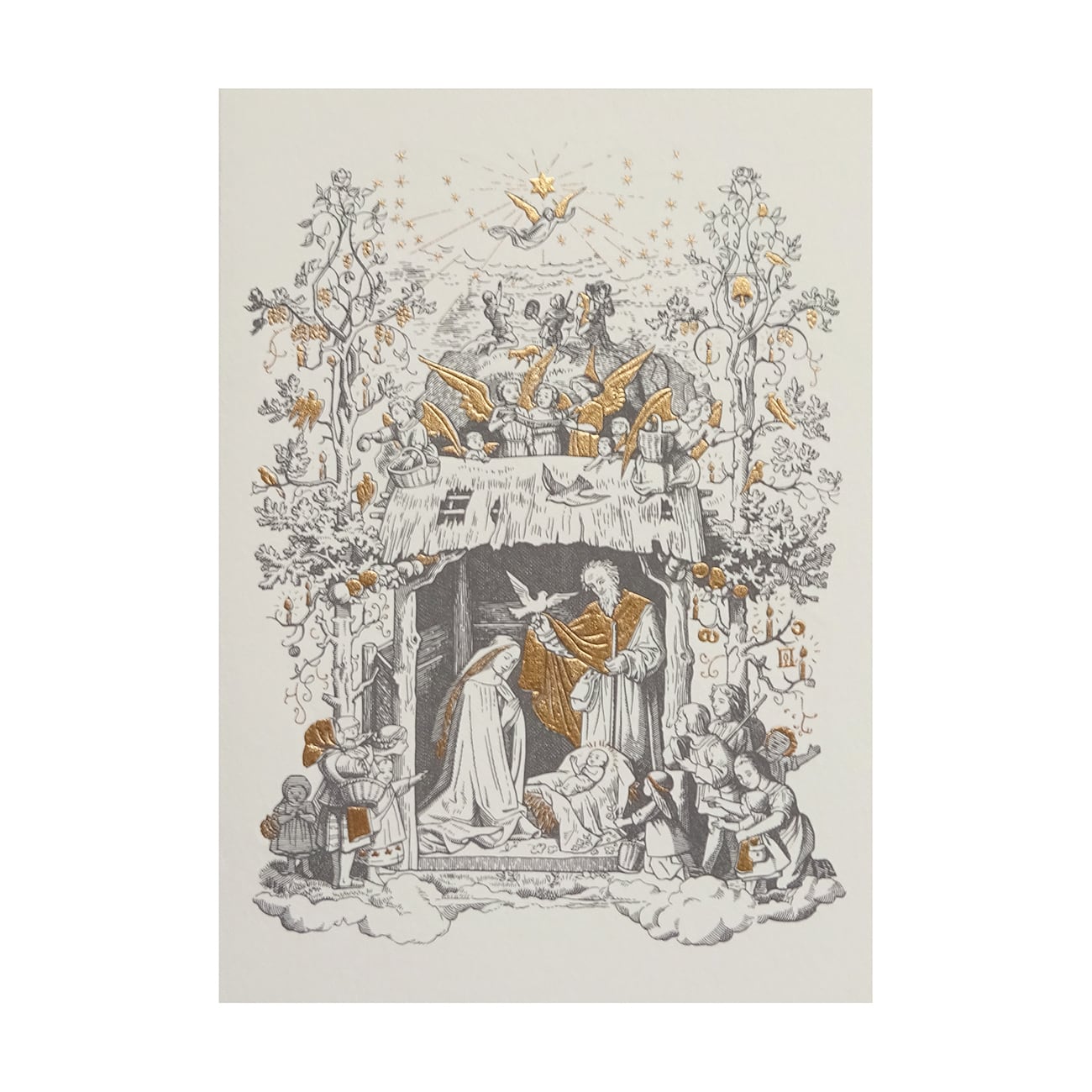 クリスマスカード チェコ共和国製 [Jan Petr Obr] 銅版印刷 11522