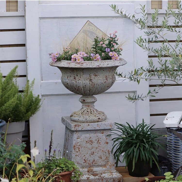 ガーデン オーナメント ヴィンテージ調 オブジェ 古代ローマ風 置物