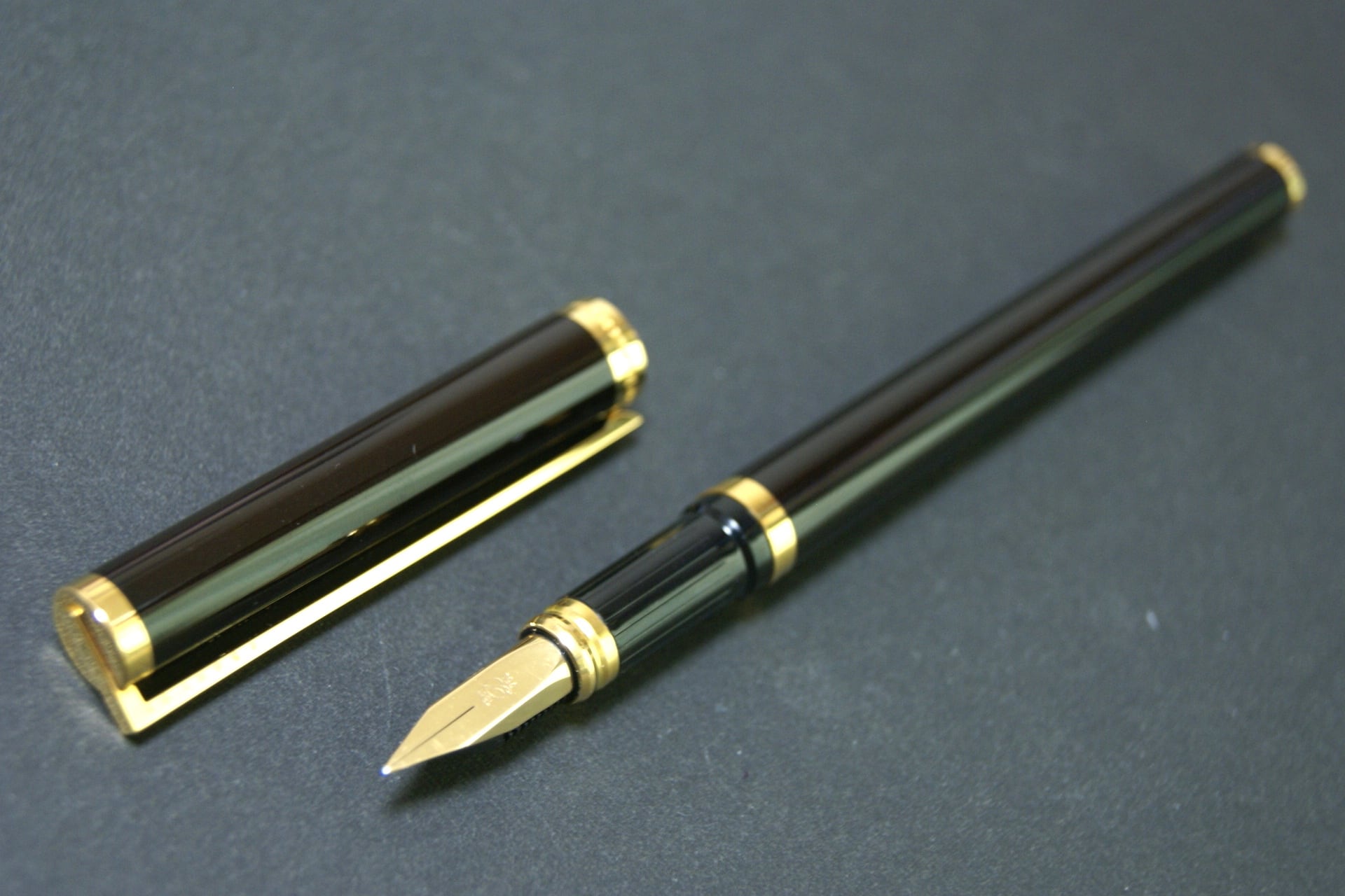 80s S.T. デュポン 純正黒漆 S.T. Dupont laque de chine （細字