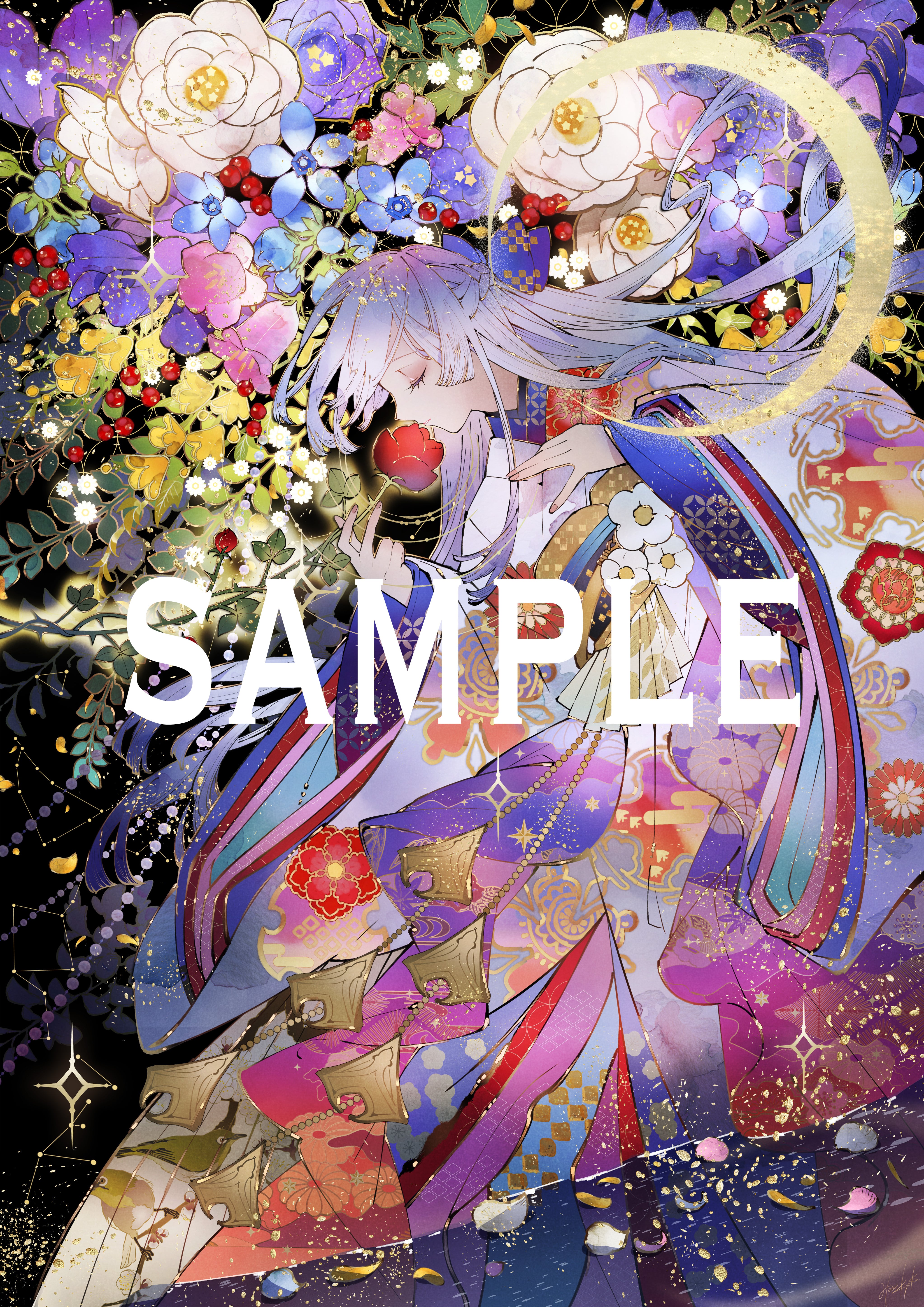 藤ちょこ先生☆描き下ろしオリジナル 複製原画【芽吹きの剣】 額付き