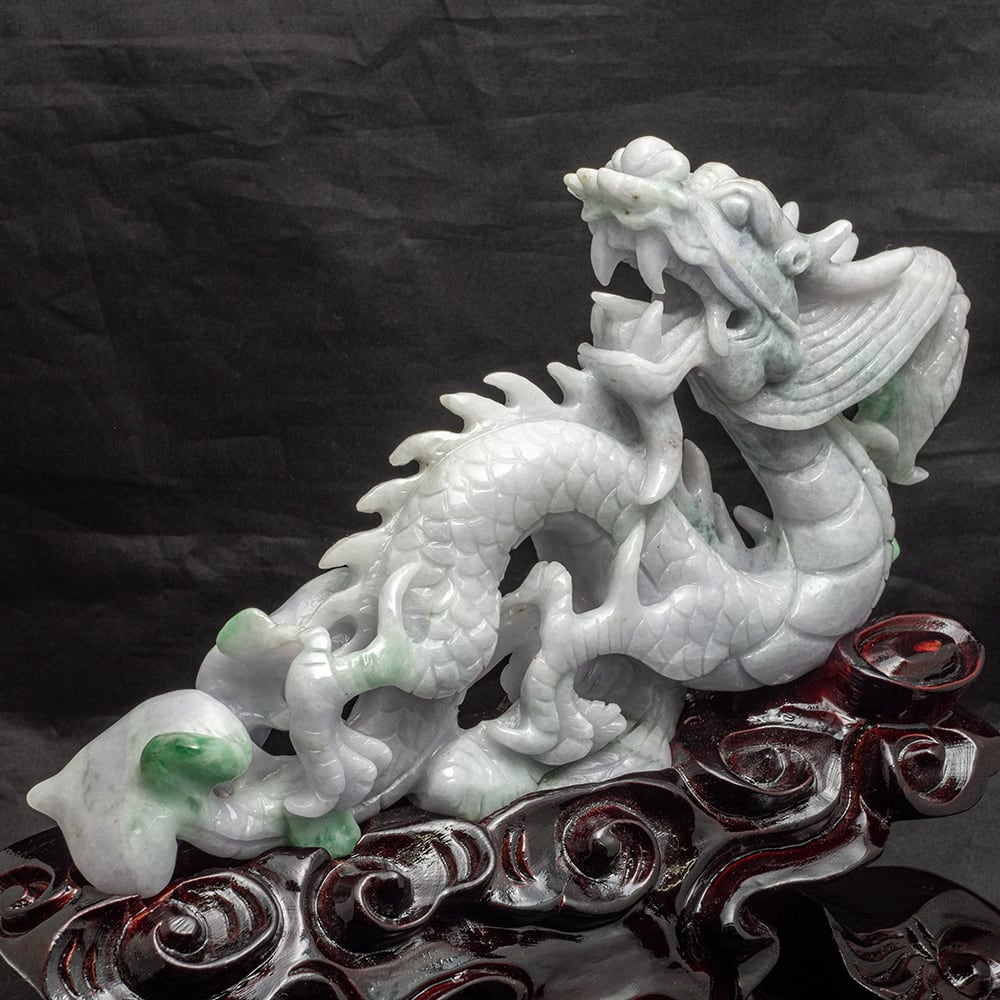 龍 翡翠 置物 風水 開運祈願 金運祈願 開運 金運 財産運 出世運 幸福