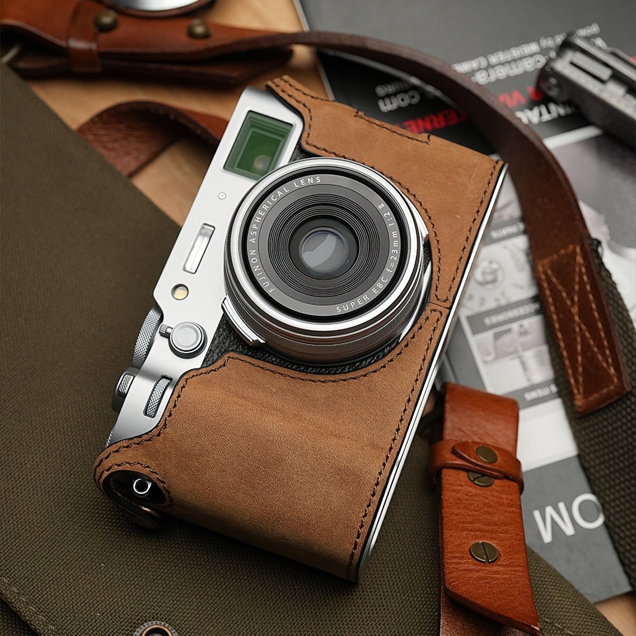 フジフィルム X100VI 専用 ヴィンテージラインボディケース | Mr.Stone