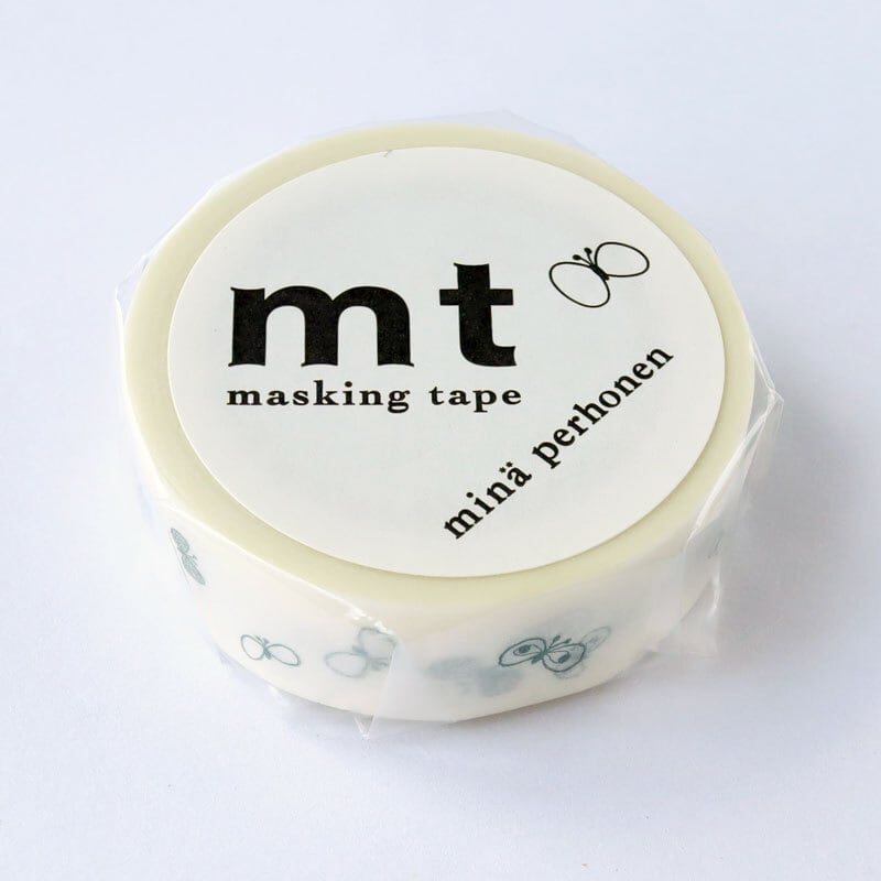 ミナペルホネンマスキングテープ choucho logo・navy ネイビー