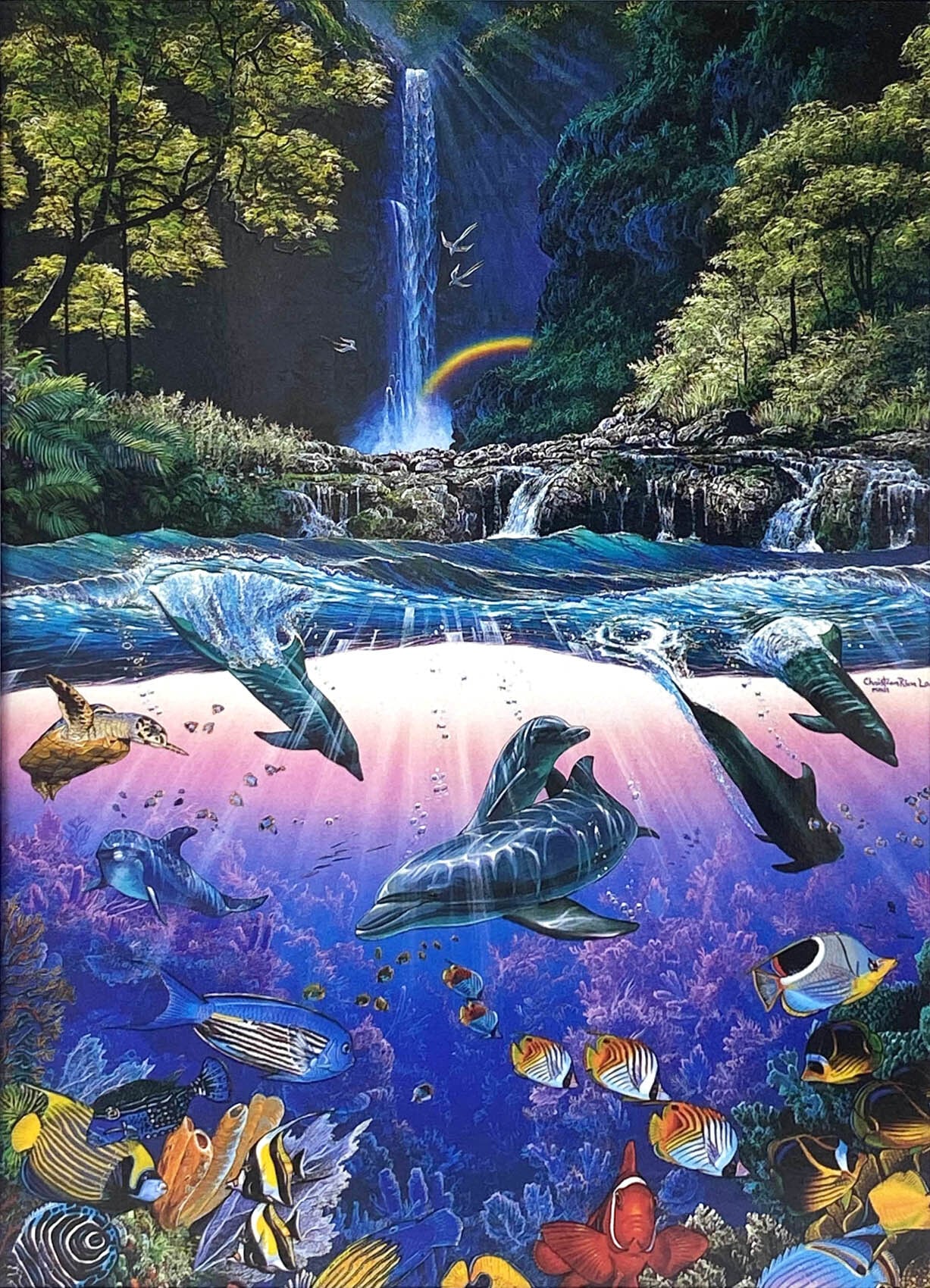 クリスチャン・ラッセン 「ナイト ダンサー」 ラッセン 絵画 ラッセン