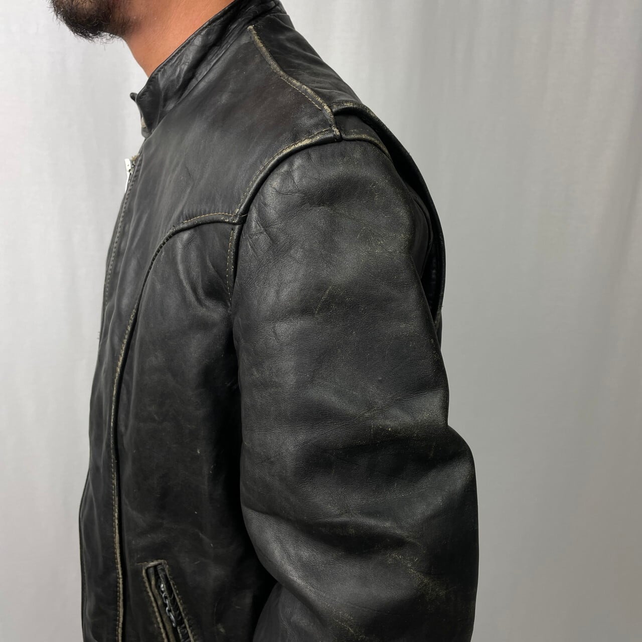 70年代 Schott ショット シングルライダースジャケット メンズL相当