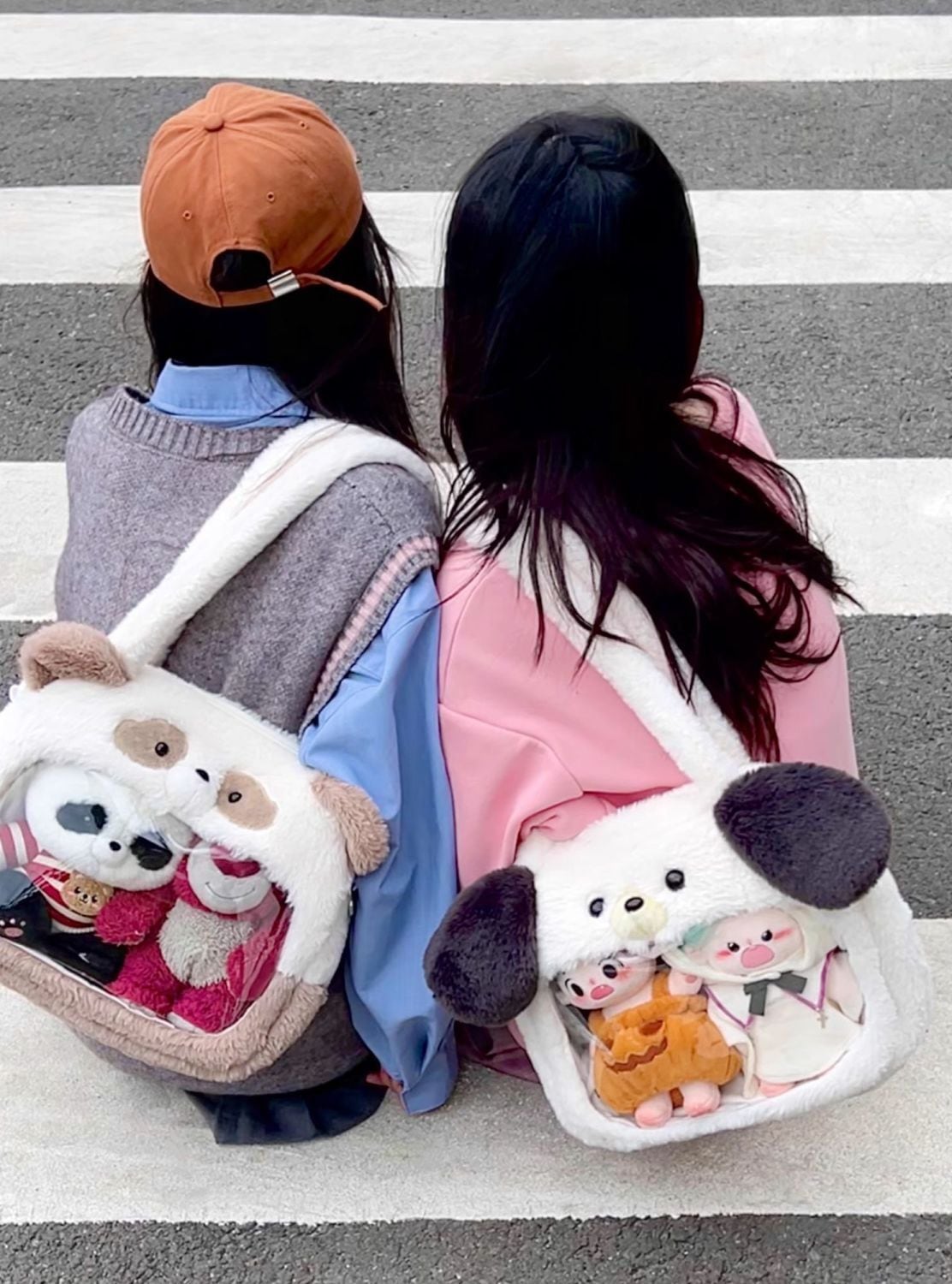 20cm 着せ替えぬいぐる用ショルダーバッグ ぬいぐるみ用斜め掛けバッグ