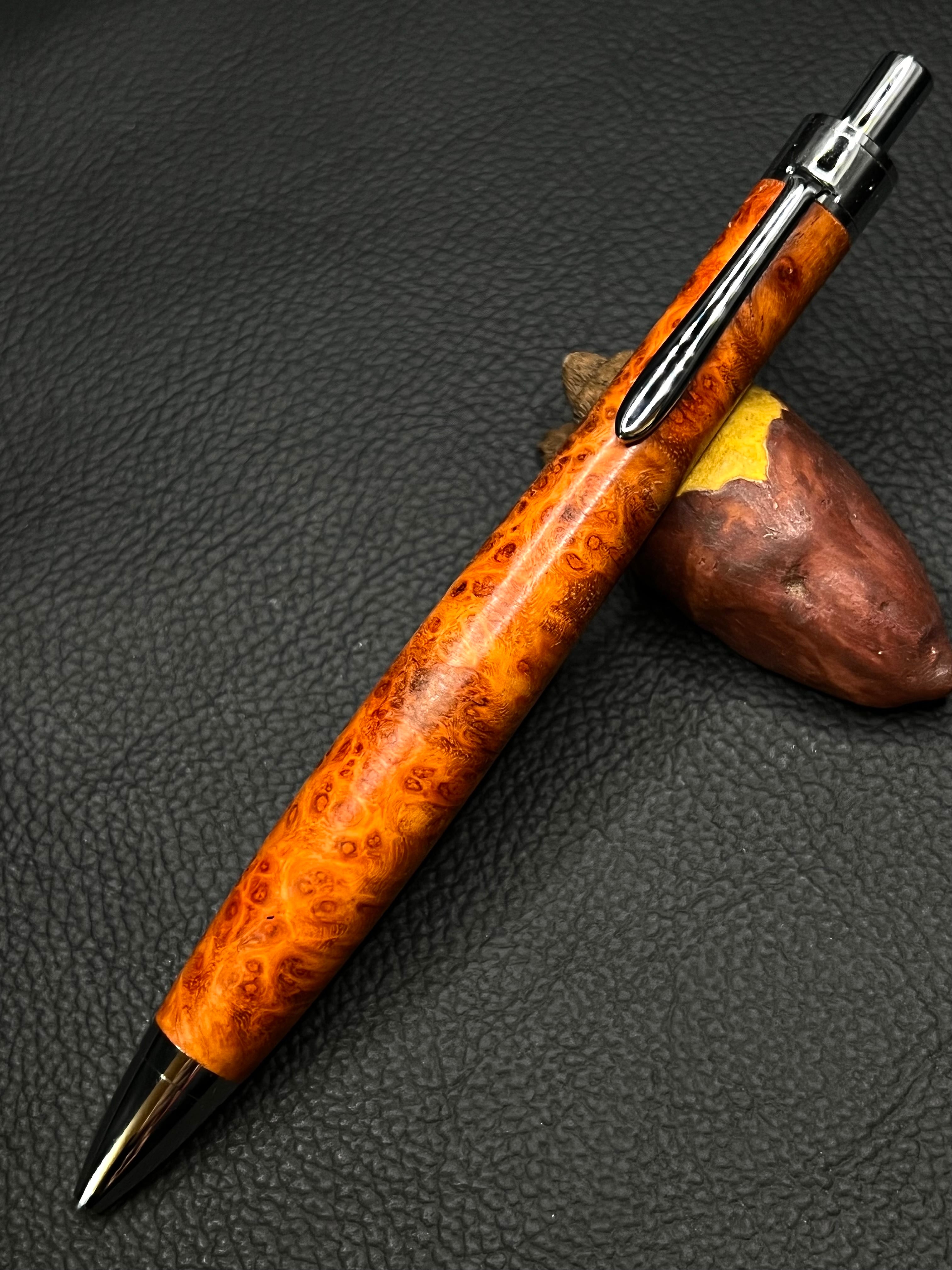 70 ペン工房翌檜 ローズウッド 瘤杢 ツートン 木軸シャーペン