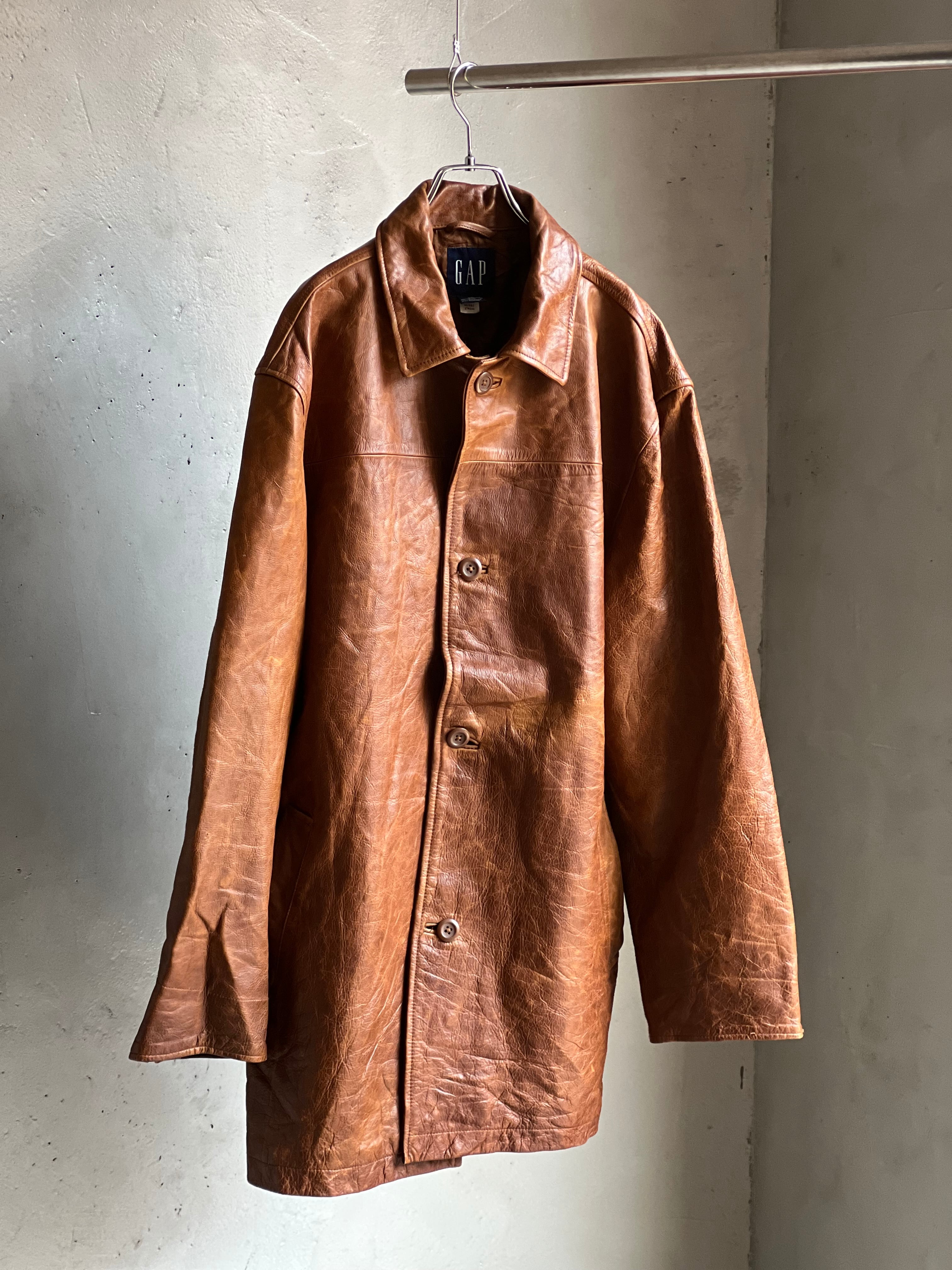 old GAP” キルティングライナーレザージャケット | TUNAGI JAPAN