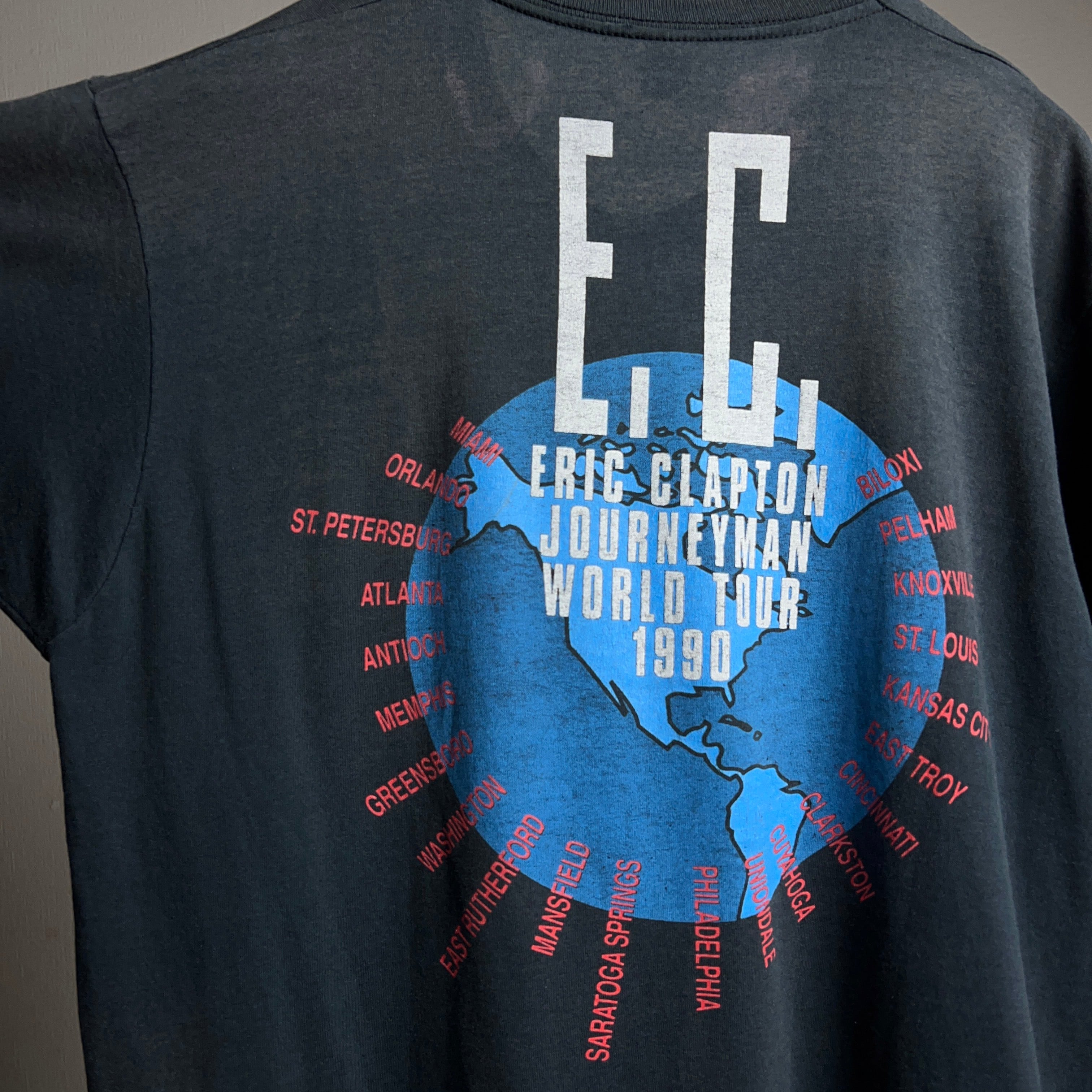 ERIC CLAPTON JOURNEYMAN TOUR 1990 Tシャツ L ERIC CLAPTON