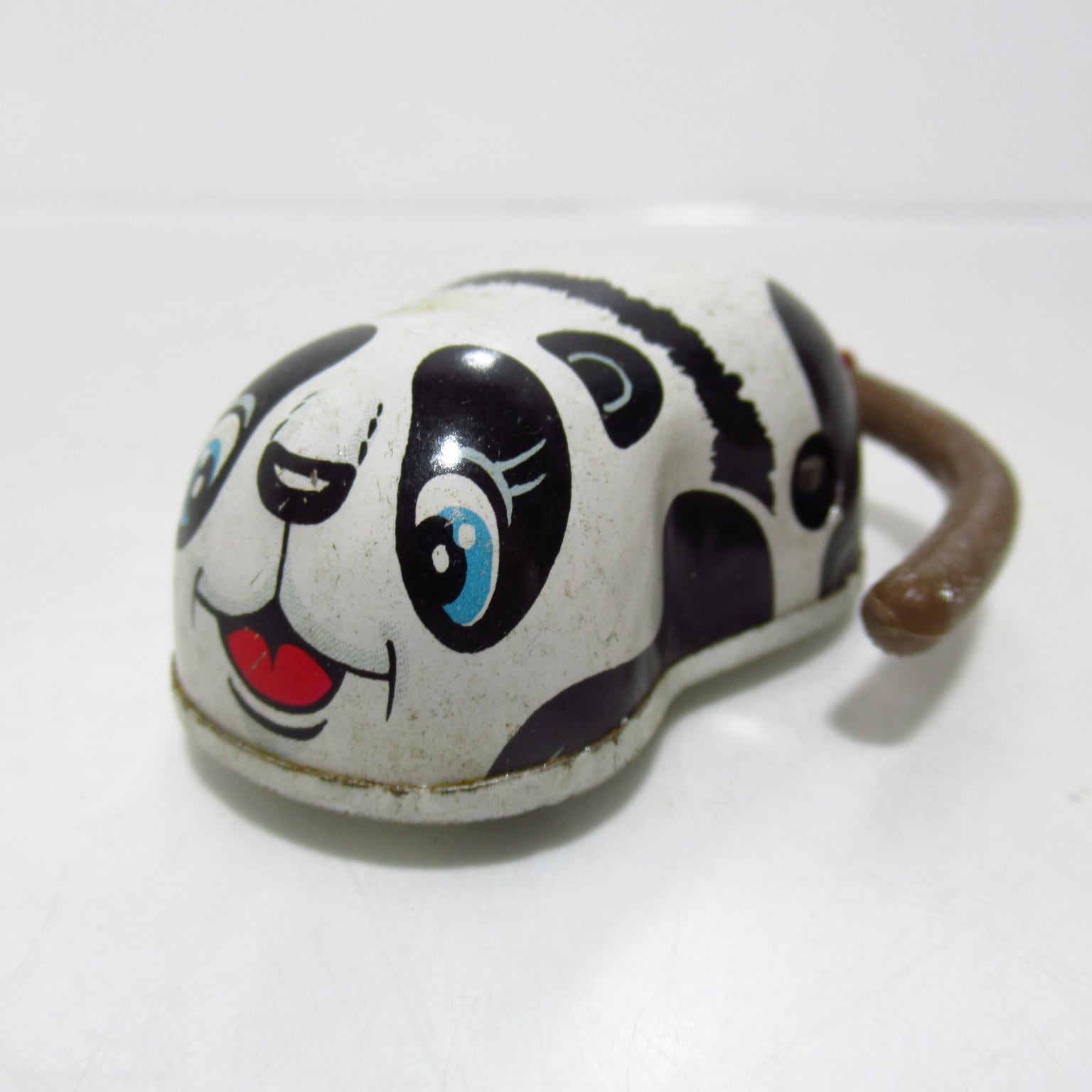 昭和レトロ 日本製 ブリキ くるりん パンダ ゼンマイ [$8] | ハチクマ商店