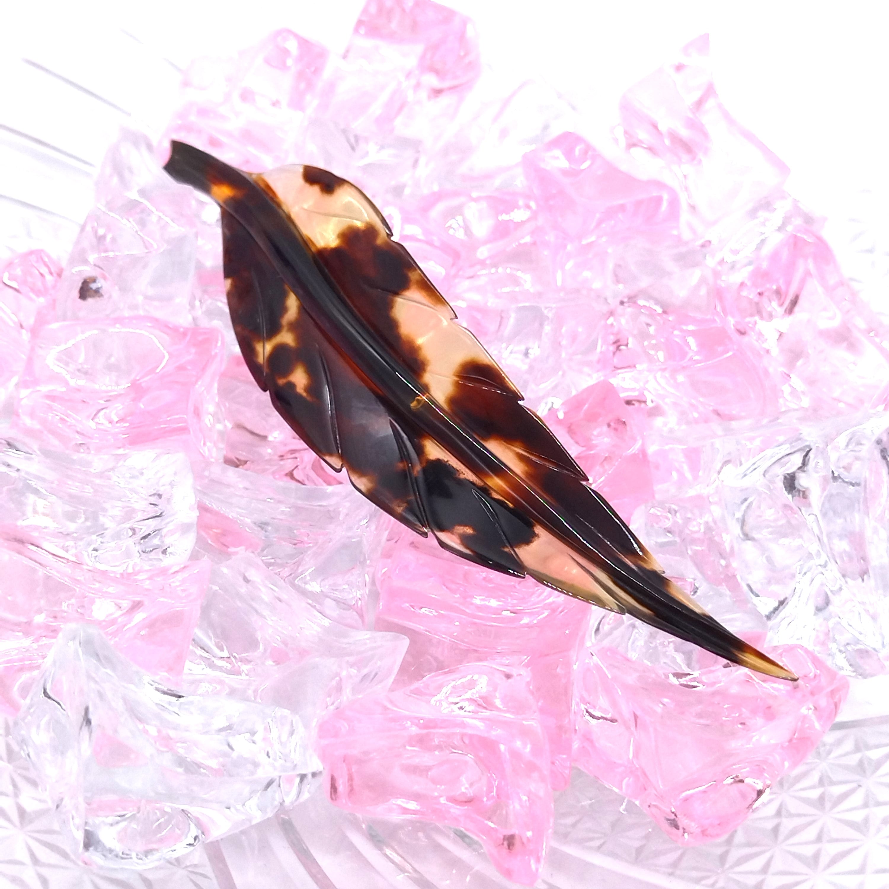 べっ甲 ブローチ（B-030） | べっ甲アクセサリー「なにわべっ甲