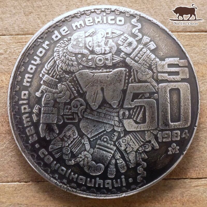 coin-60 メキシコ 5ペソ銀貨 1948年 クアウテモック王 コイン 【銀90