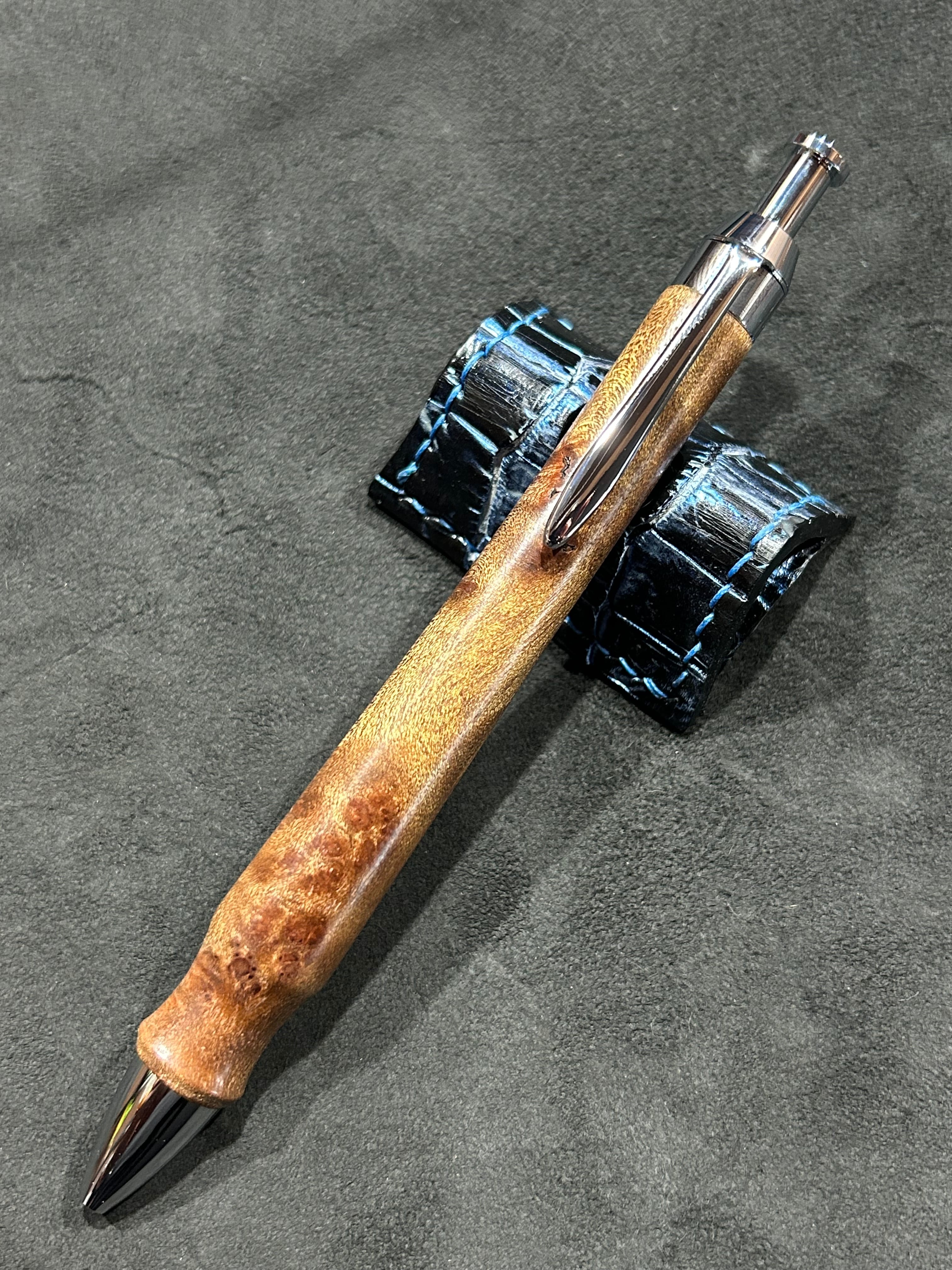 木軸ペン マーブルウッド | chry leather(クライレザー）