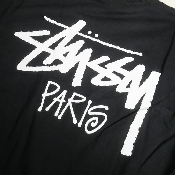 Size【XL】 STUSSY ステューシー 24AW STOCK PARIS TEE BLACK パリ限定