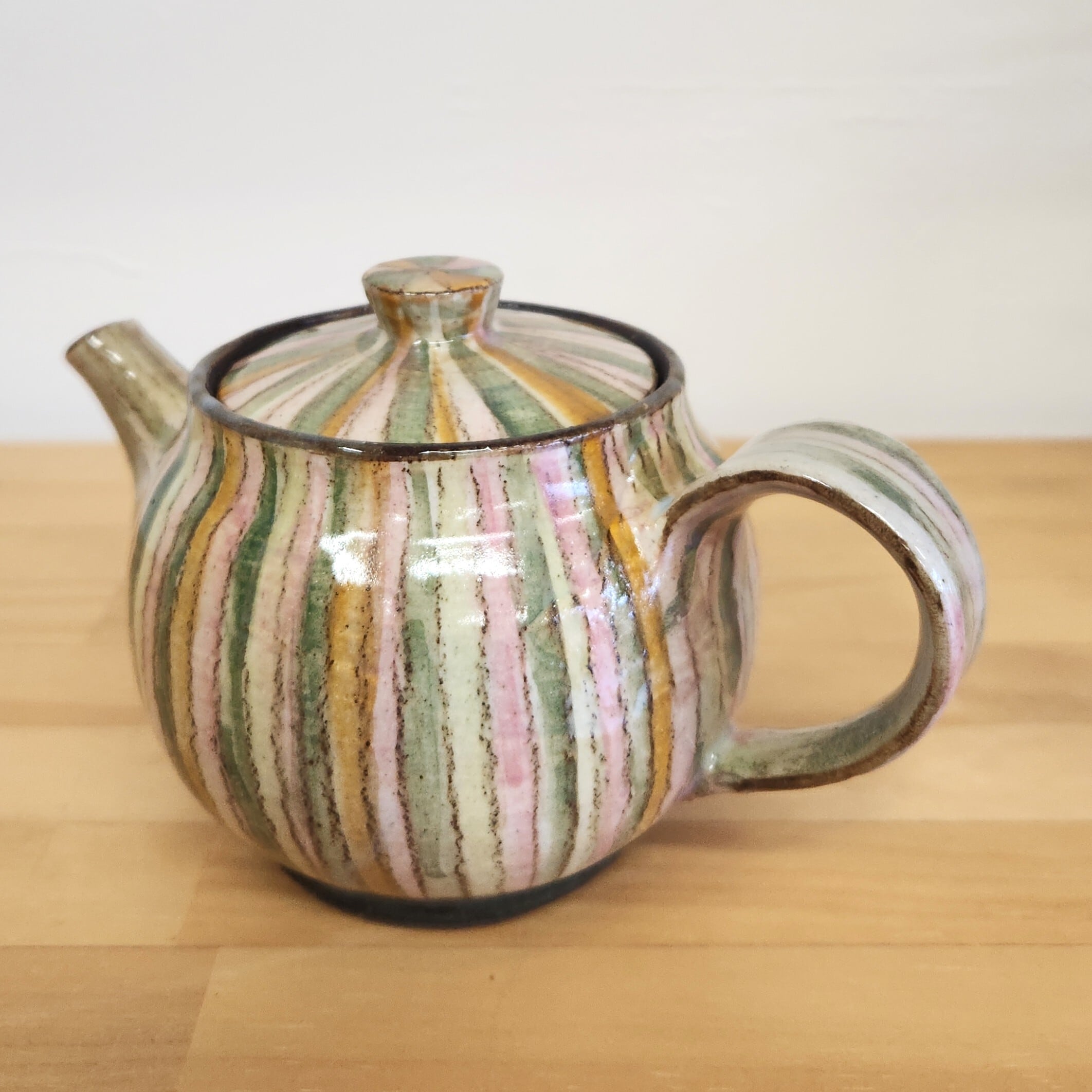 ティーポット ストライプ 火音陶房 笠間焼 | sankyoudou