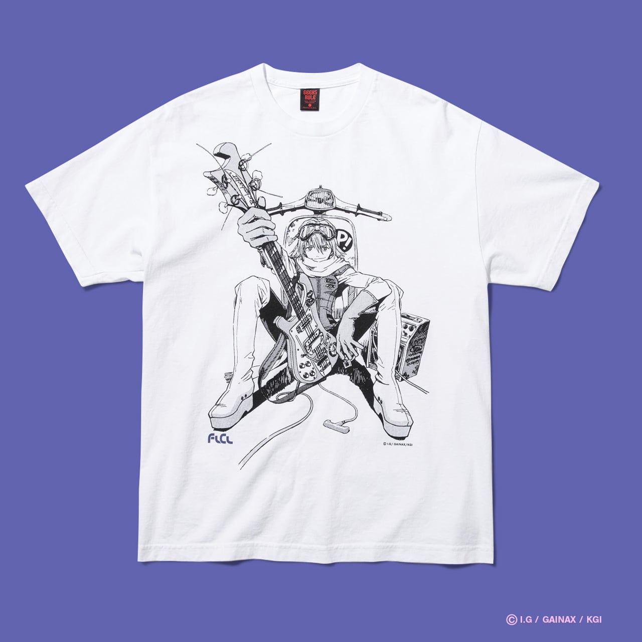 FLCL × GEEKS RULE T SHIRT(ハル子) FLCL × GEEKS RULE SILKSCREEN
