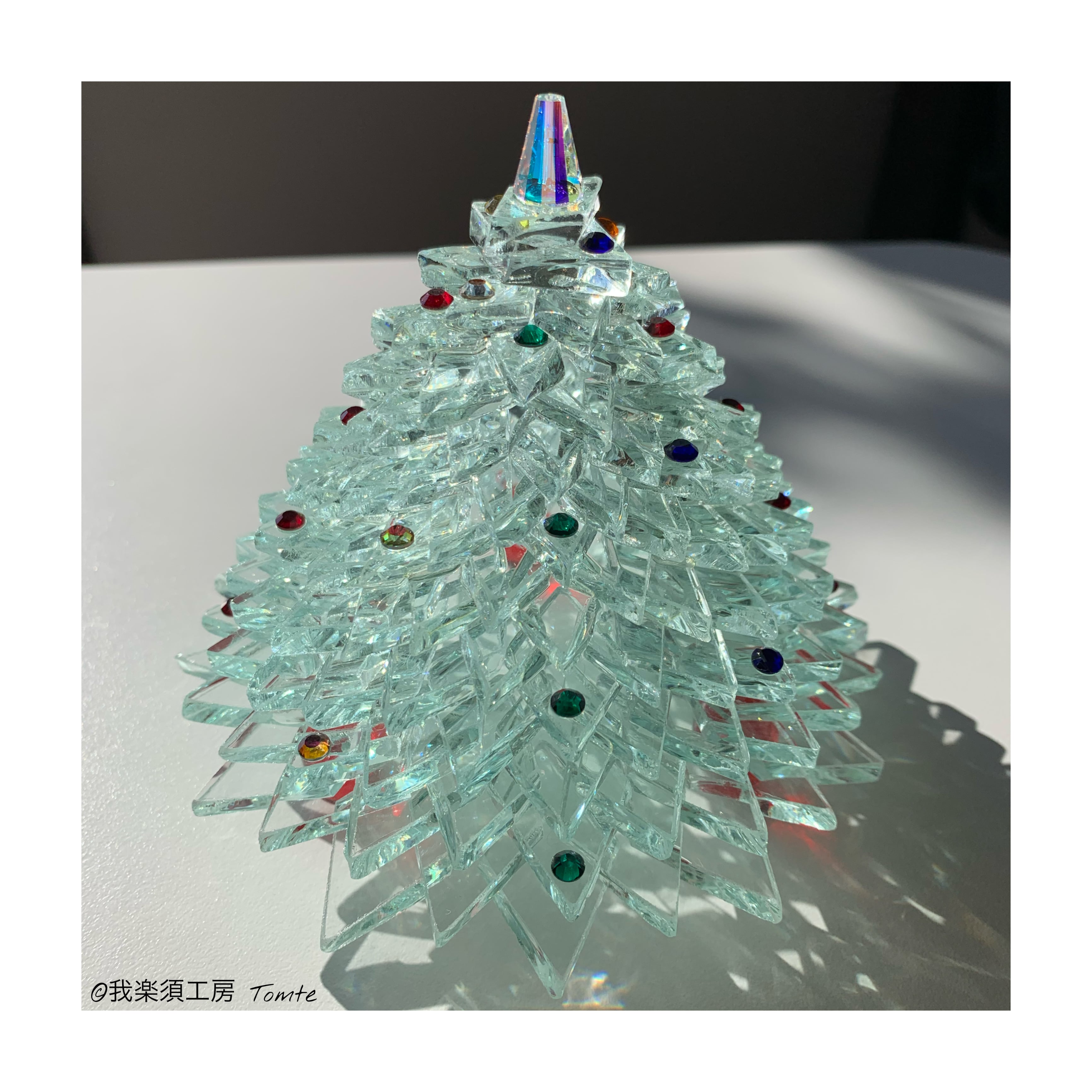 クリスタルツリー （C） ガラスツリー ガラスランプ | 我楽須工房Tomte