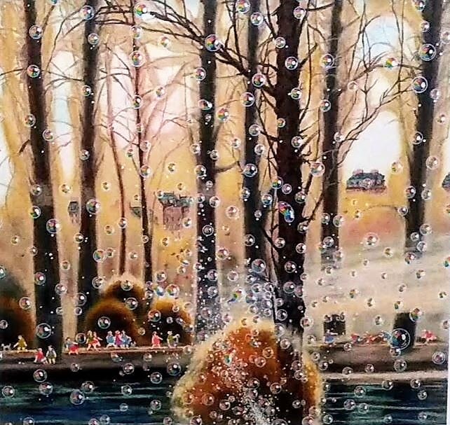 ヒロ・ヤマガタ シルクスクリーン 【ロコモーティブ】 ヒロ・ヤマガタ