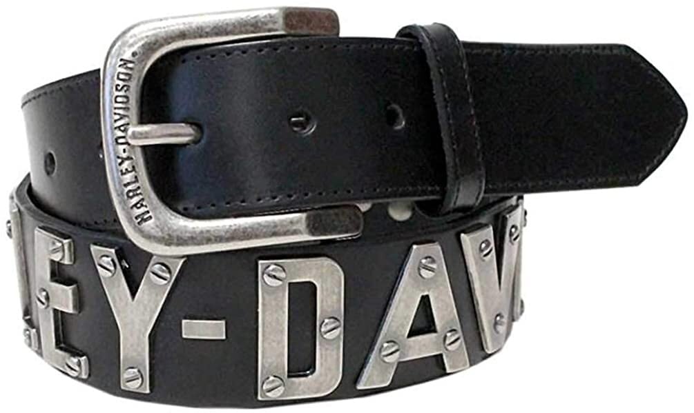 メタル H-D フォント ブラックレザーベルト | ハーレーダビッドソン