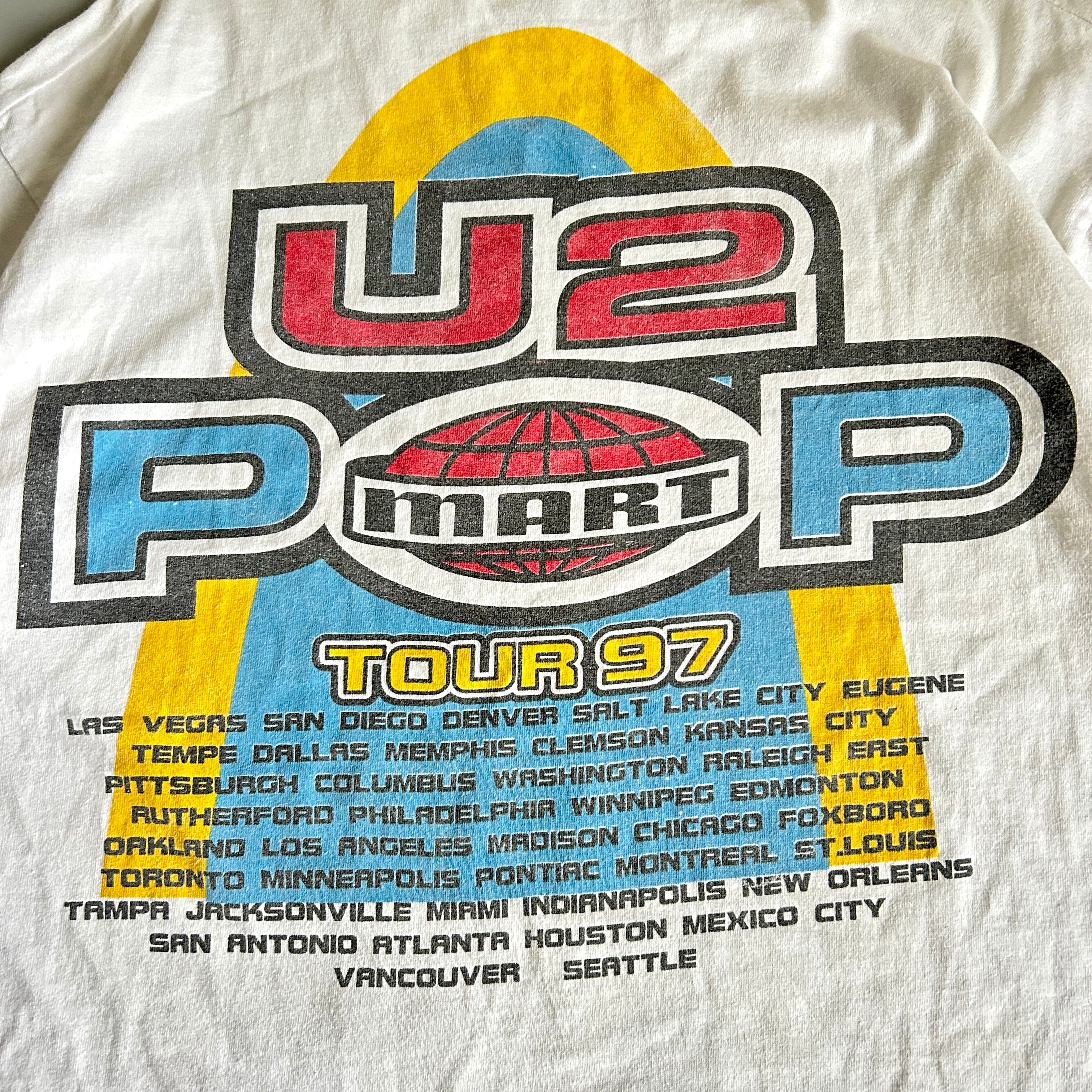 U2 POP MARTツアー来日公演記念Tシャツ M U2 POP MARTツアー来日公演