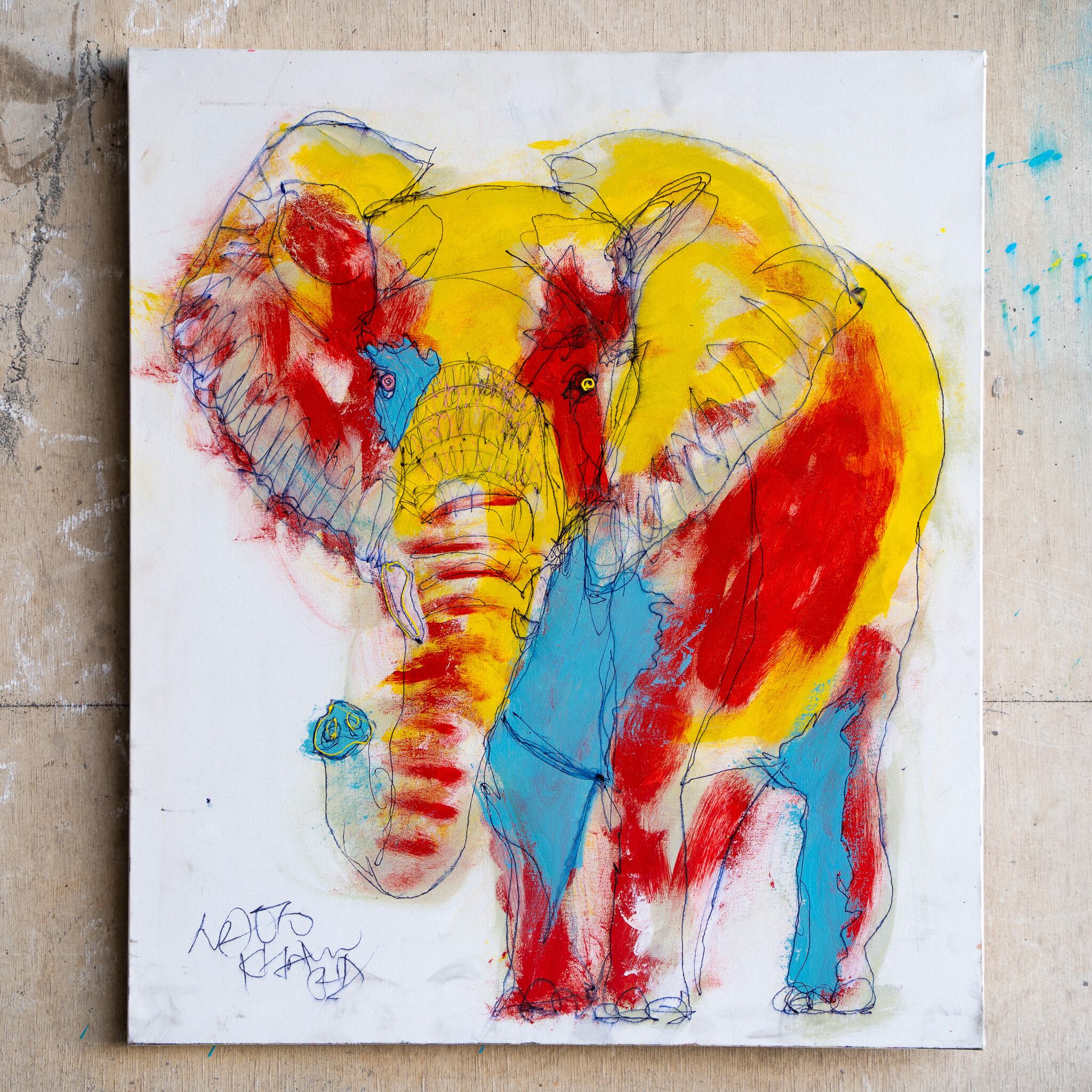 北村直登氏原画 象 F3 原画 F3 「26552 愛に溺れた狼」 | NAOTO