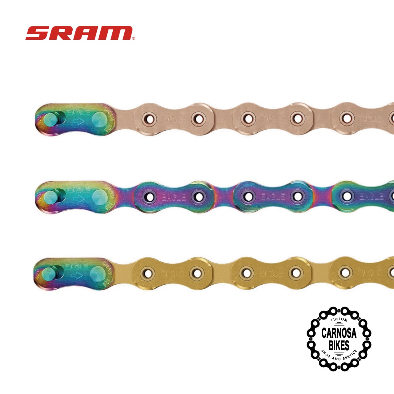 SRAMXX1 イーグルチェーン レインボー 未使用 12速32 チェーンリング