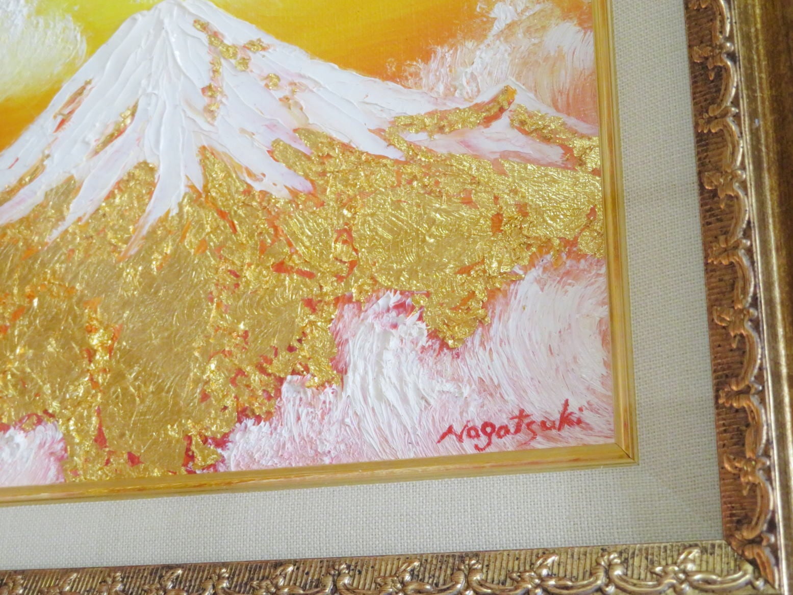 油絵 お金持ちの方どうか買ってください。 手描き油絵】矢田 晃 青い海