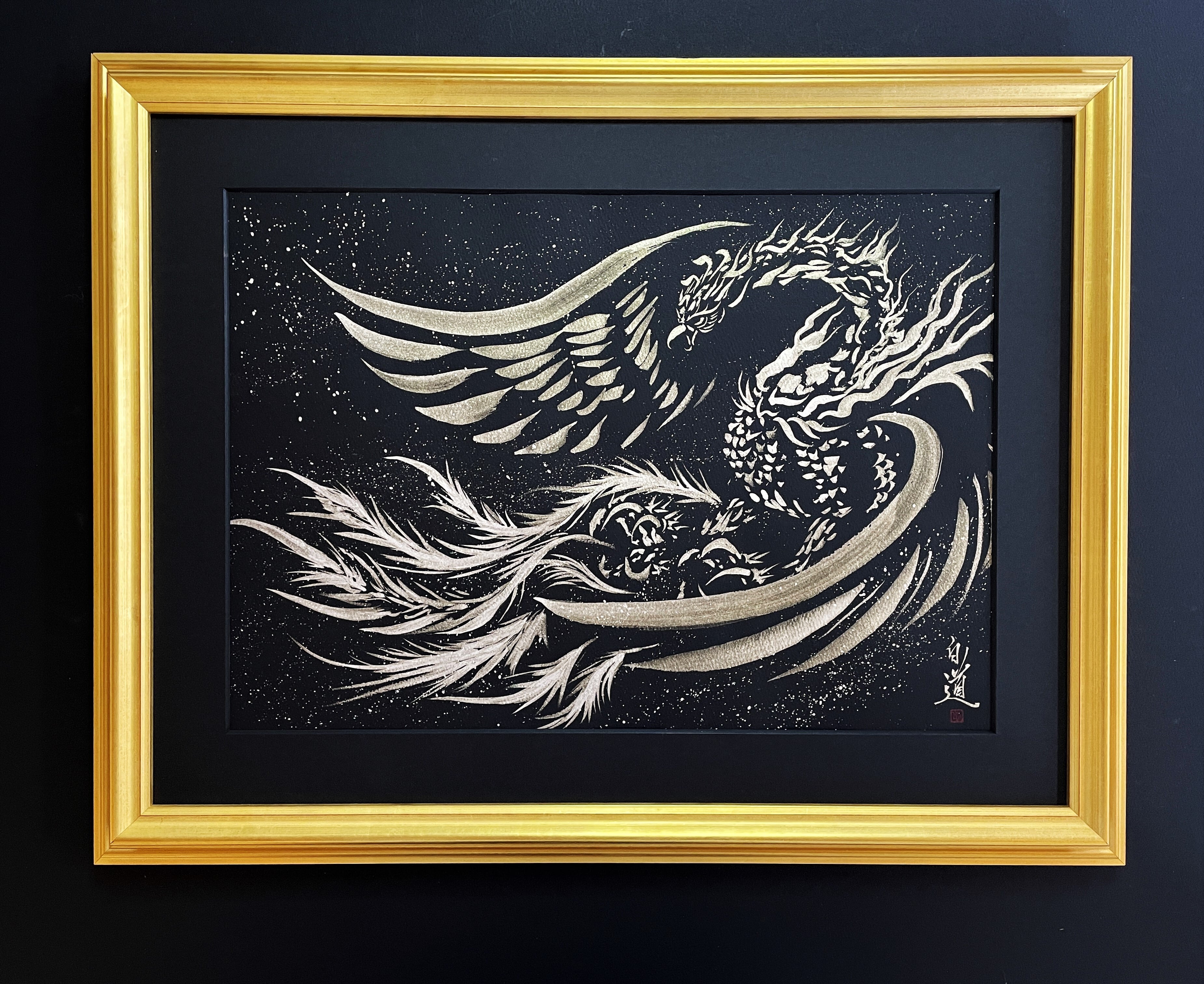 貴重 高橋五仙子 墨画『東堀』思い出の新潟百景 紙本 直筆本物保証