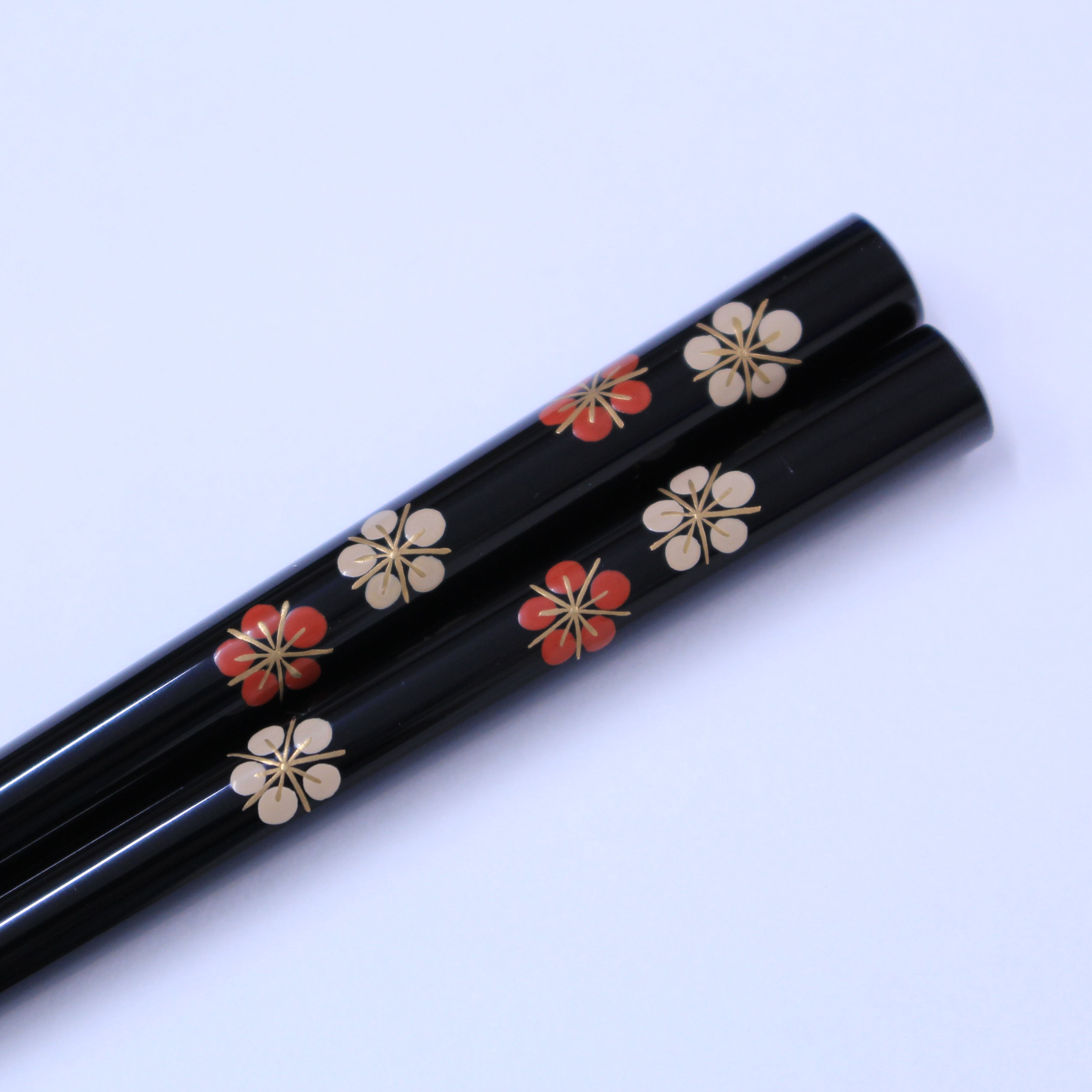 H11-蒔絵箸 紅白梅 | 輪島塗の老舗 輪島屋善仁 Online shop / WAJIMAYA