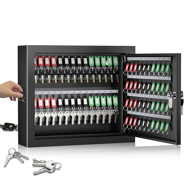 キーボックス 壁掛け 暗証番号/センサー テンキー 電池式 非