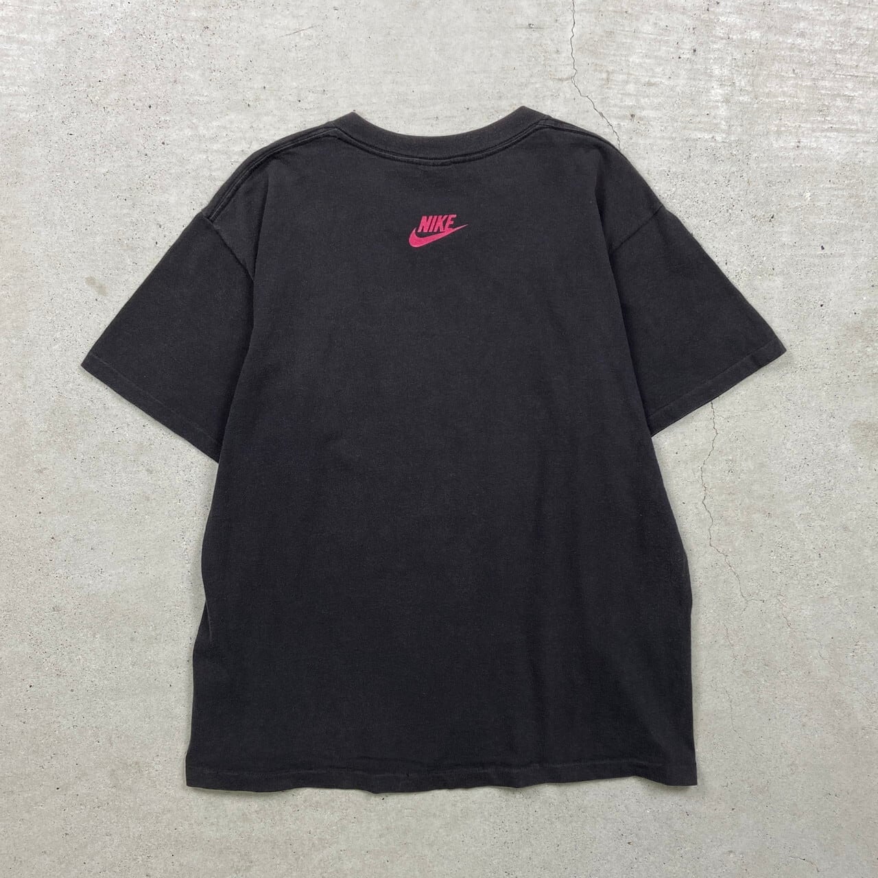 90s NIKE AIR JORDAN プリントTシャツ ウィングロゴ ブラック 90s NIKE