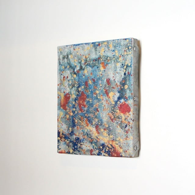 内野隆文 リズム 絵画 抽象画 キャンバス F0号 現代アート 美術 額縁