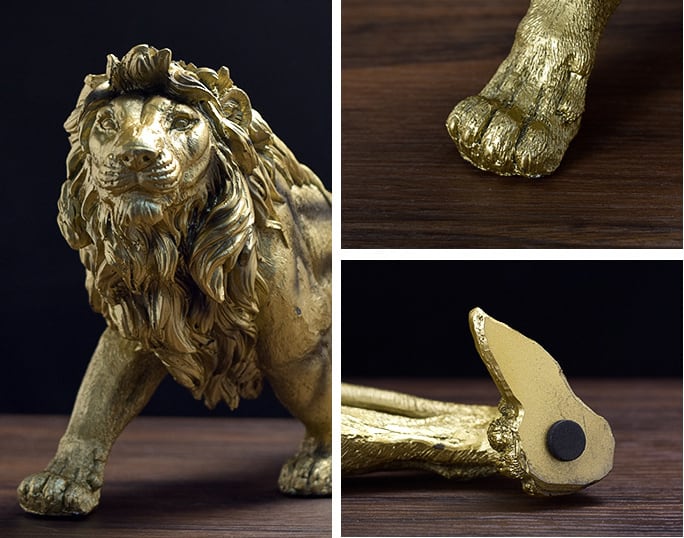 ライオン像 アートオブジェ オフィス エントランス ホテル室内装飾